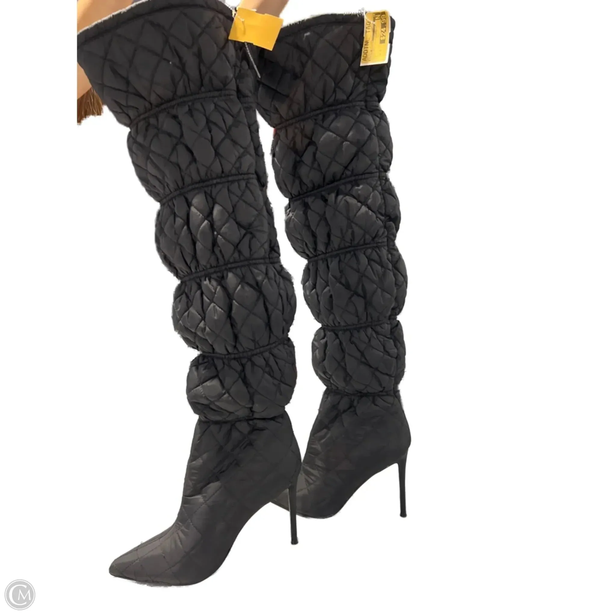 Cold Outfit Boots Mid-calf Flats By Steve Madden In Black, Size: 8.5