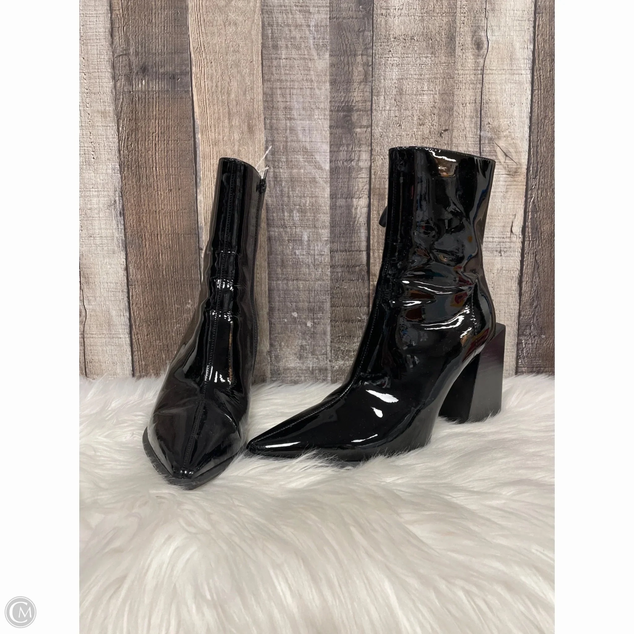 Strong Grip Boots Ankle Heels By Jeffery Campbell In Black, Size: 7.5