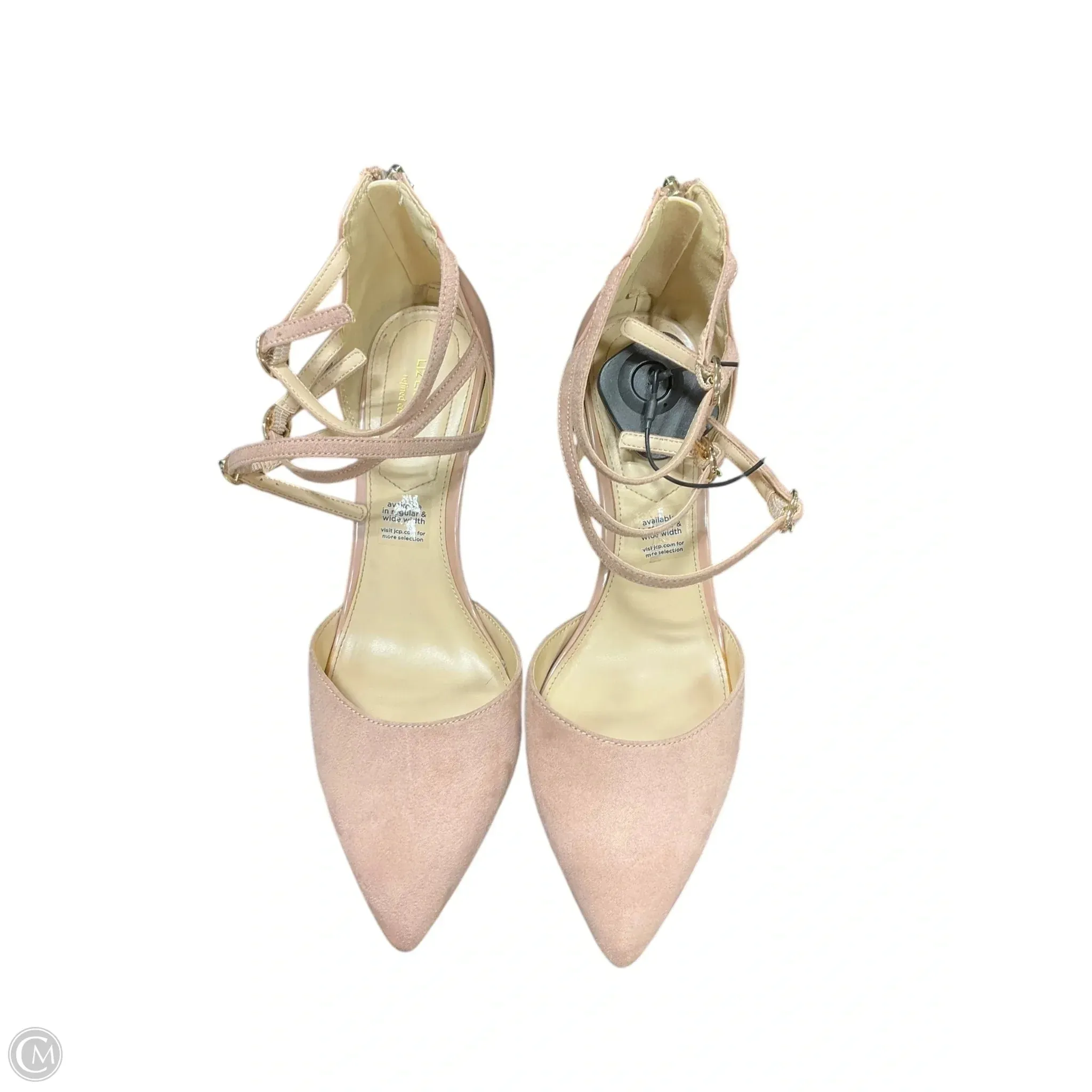 Open Back Heeled Sandals Shoes Heels Stiletto By Liz Claiborne In Pink, Size: 8.5