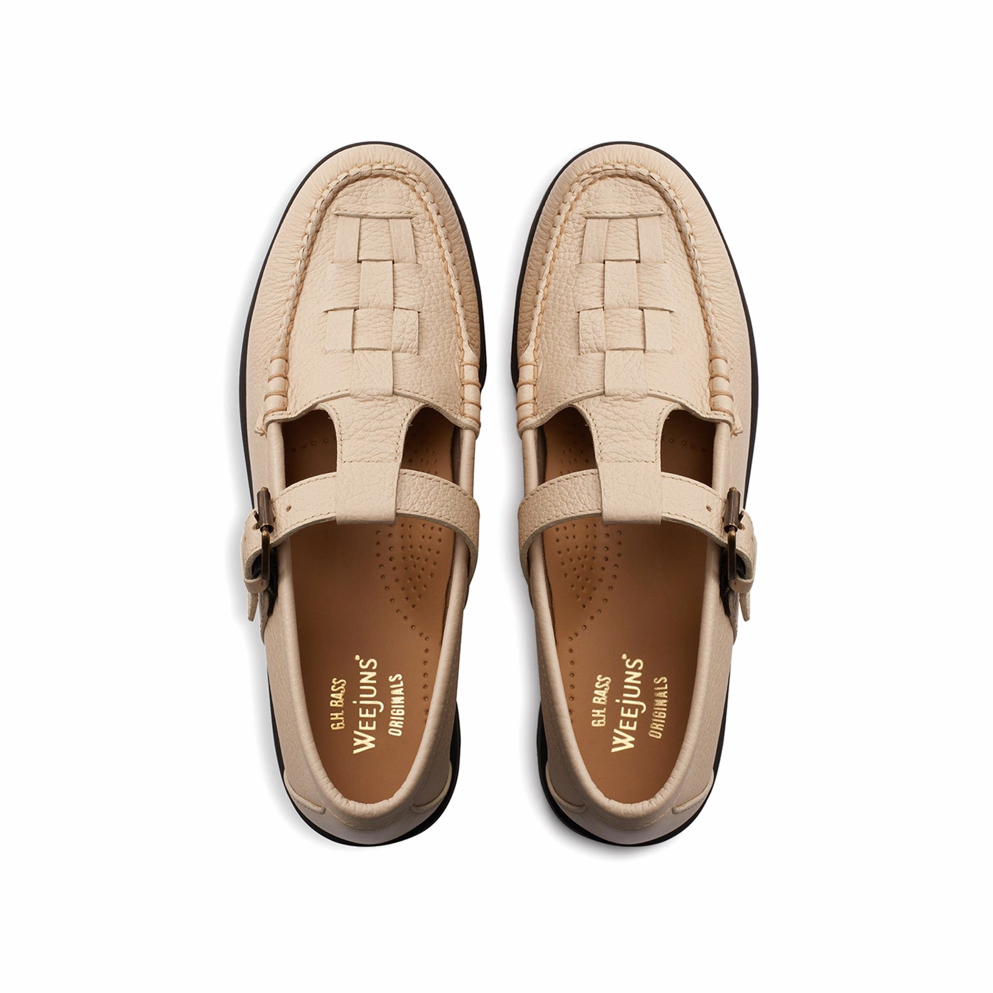 retro - style shoes wedge - heel shoes G.H. Bass Womens Mary Jane Fisherman Super Lug Weejuns Loafers