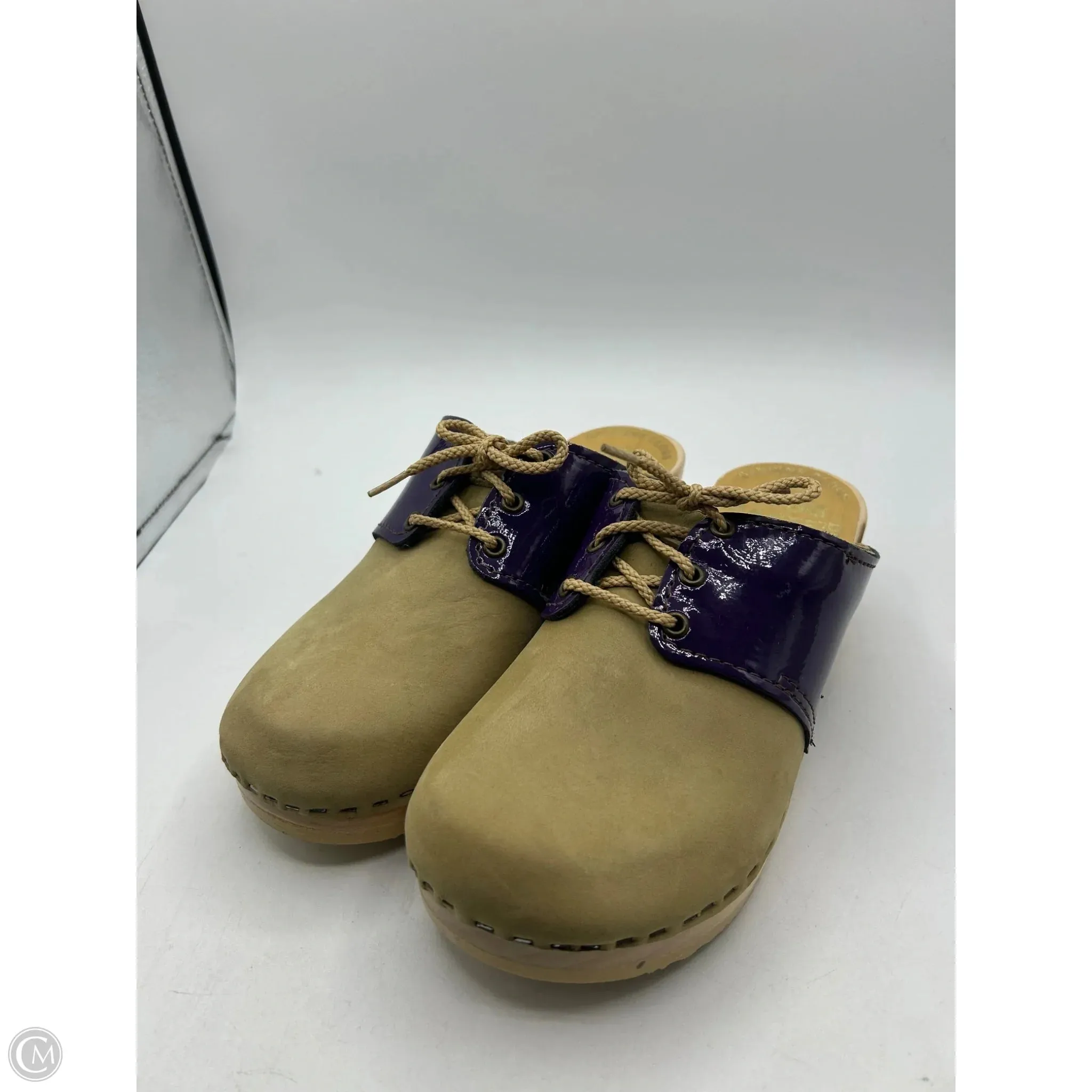 Elegant Footwear Anti Odor Feature Shoes Heels Block By Cmb In Purple, Size: 6