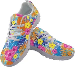 GIFTPUZZ Men's Sneakers Tropical Women's Athletic Shoes Men's Shoes Breathable Sneakers with Breathable Mesh