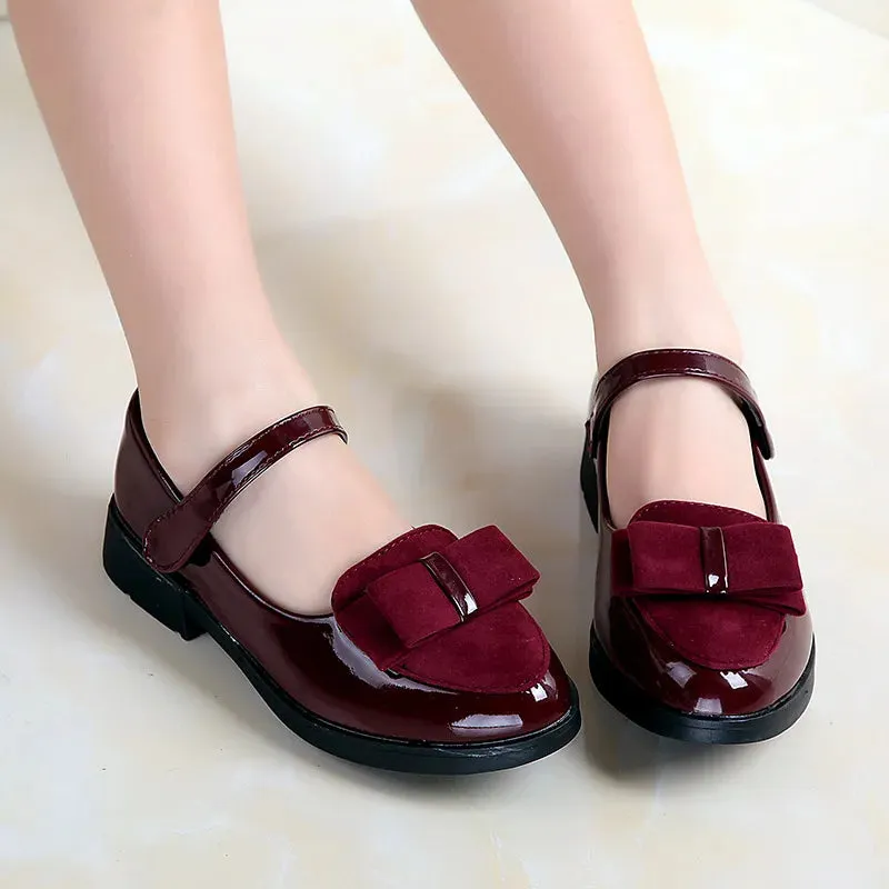 Girls Elegant Classic British Style Flats Shoes