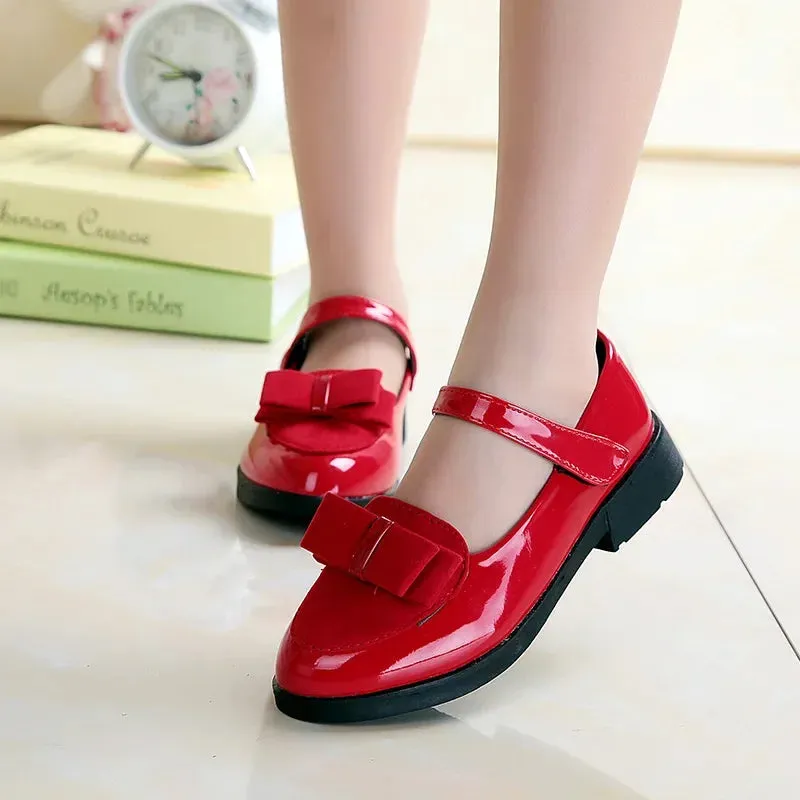 Girls Elegant Classic British Style Flats Shoes