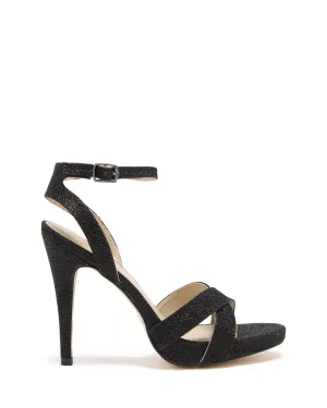 Glimmer Heel Black Metallic