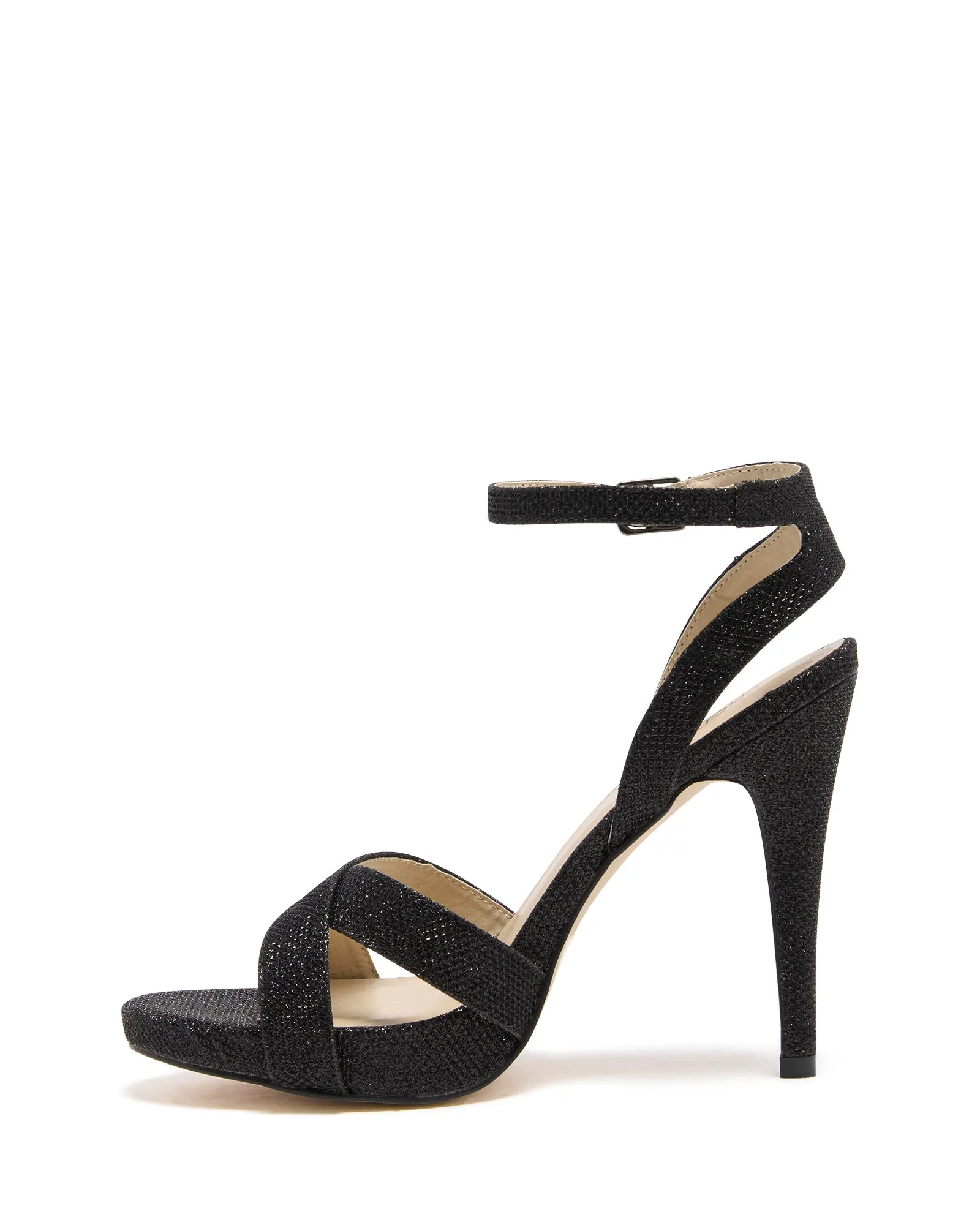 Glimmer Heel Black Metallic