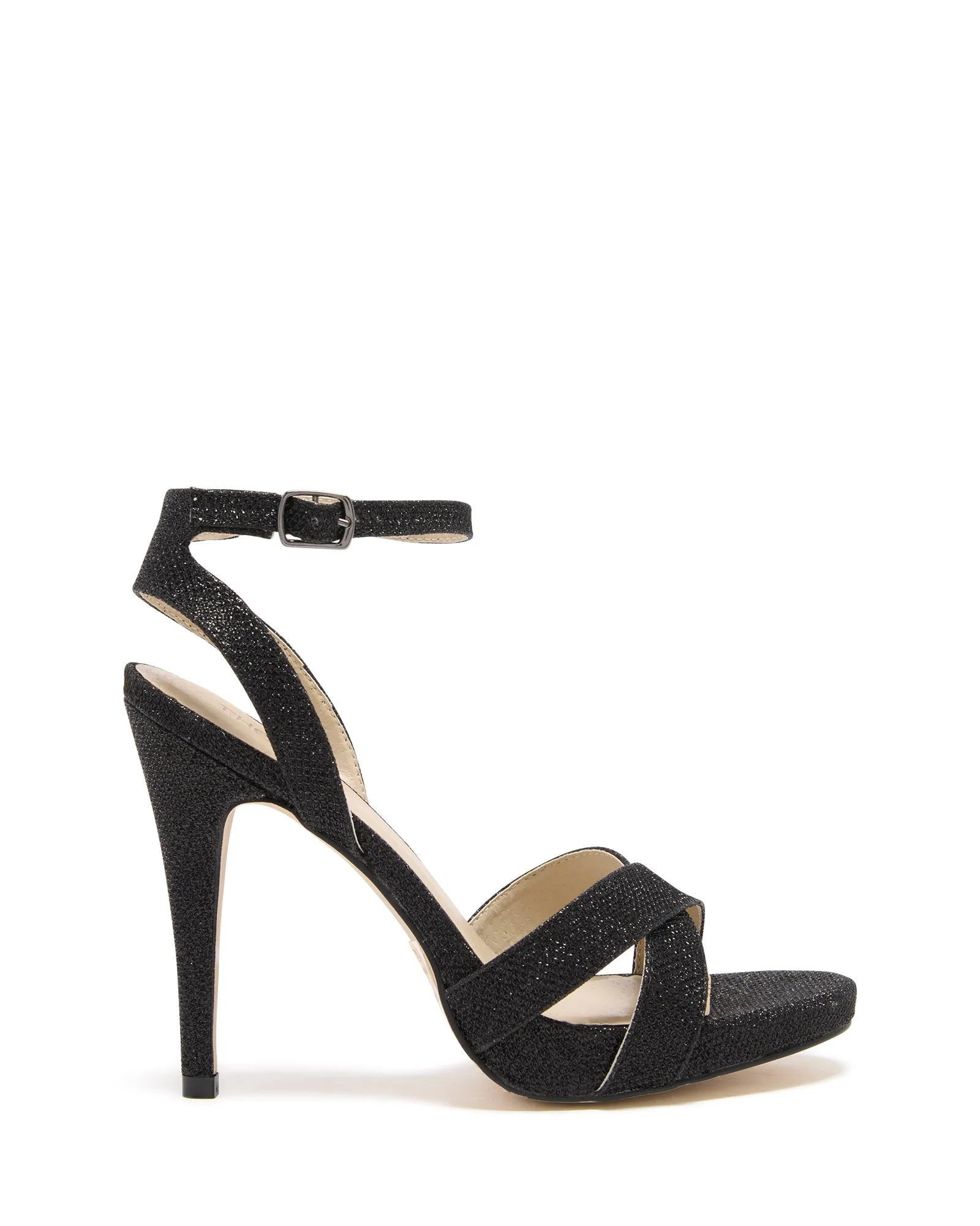 Glimmer Heel Black Metallic