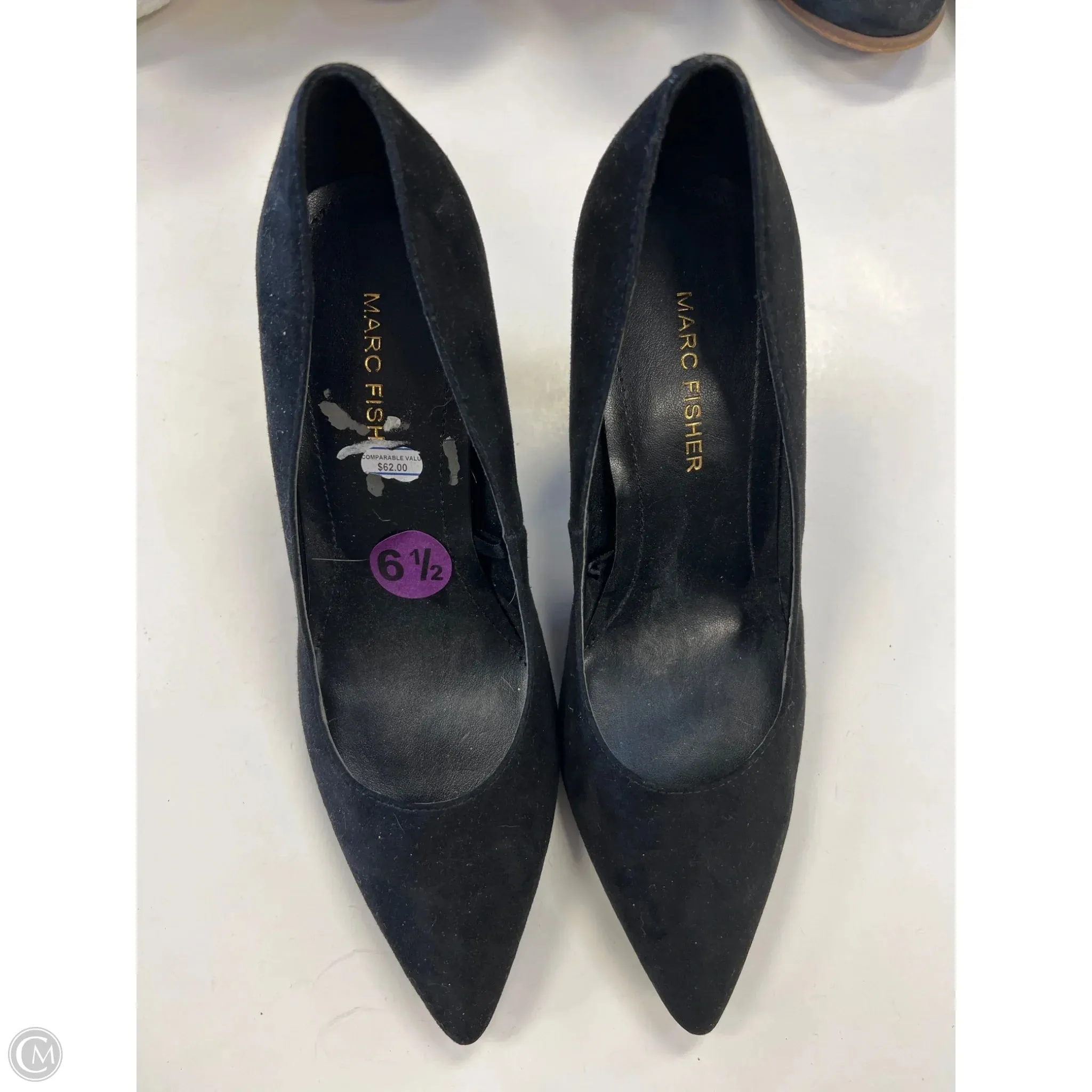 Buckled Comfortable Heels Shoes Heels Block By Mark Fisher In Black, Size: 6.5