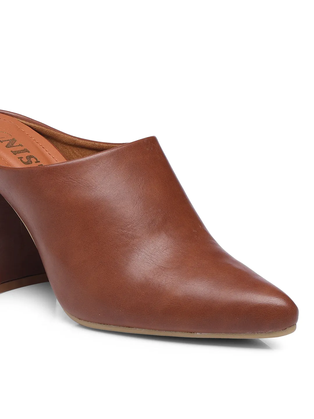 GNIST Regular Tan Block Heel Boots