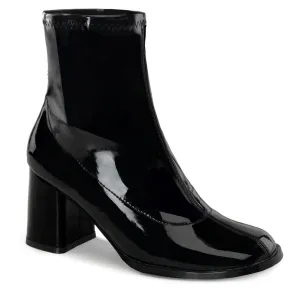 GOGO-150 Funtasma Black Patent Fancy Dress Women's Boots (Fantasy Footwear)