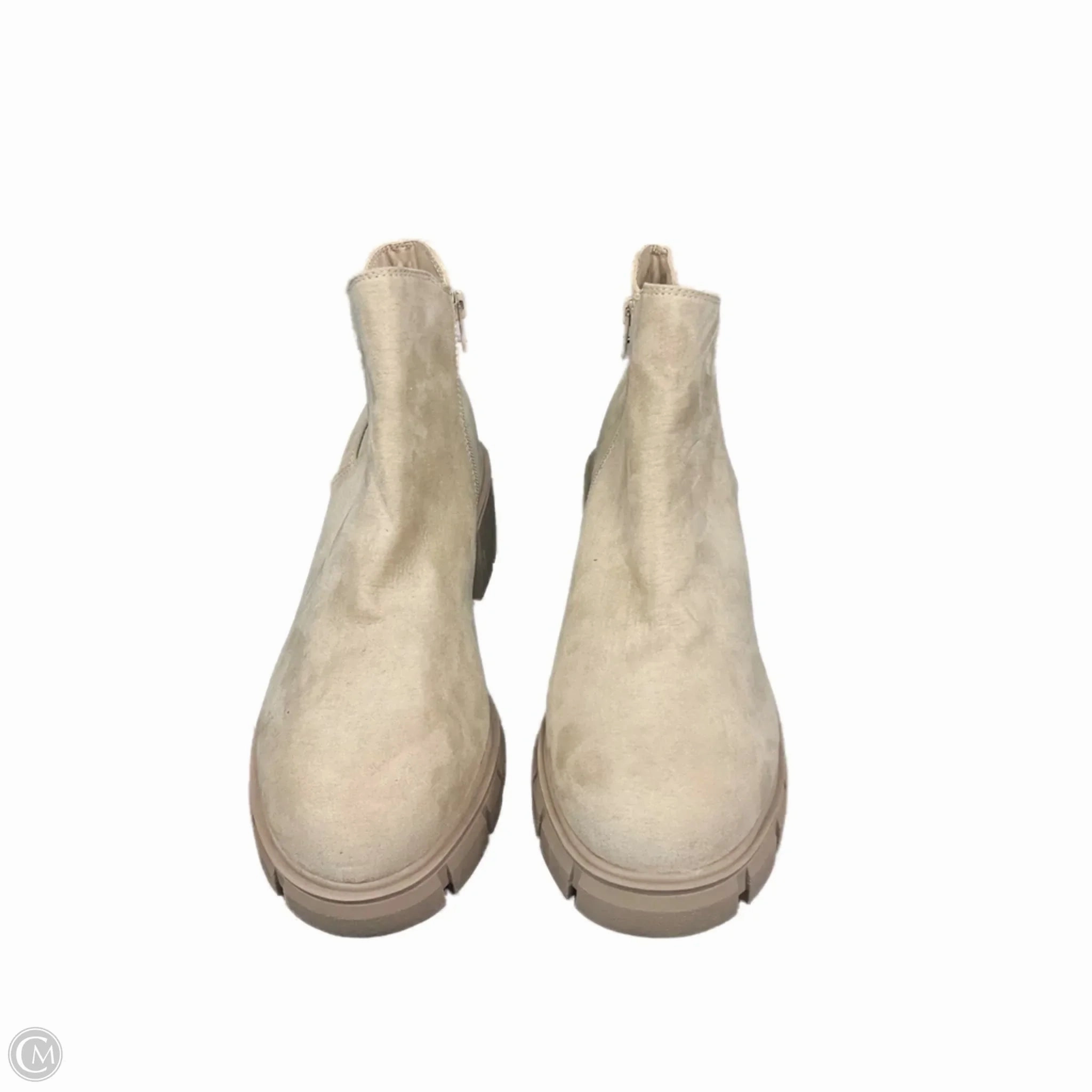 High Ankle Support Boots Ankle Heels By Madden Girl In Tan, Size: 11