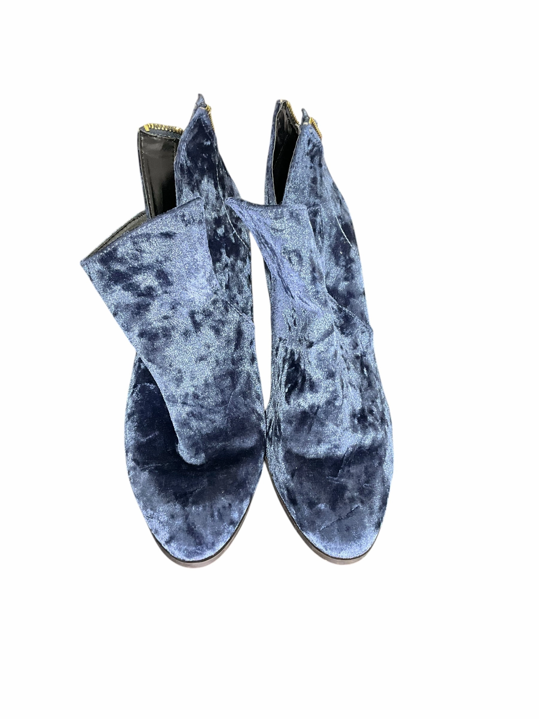 Boots Ankle Heels By Qupid In Blue, Size: 10 Breathable Morning Walk
