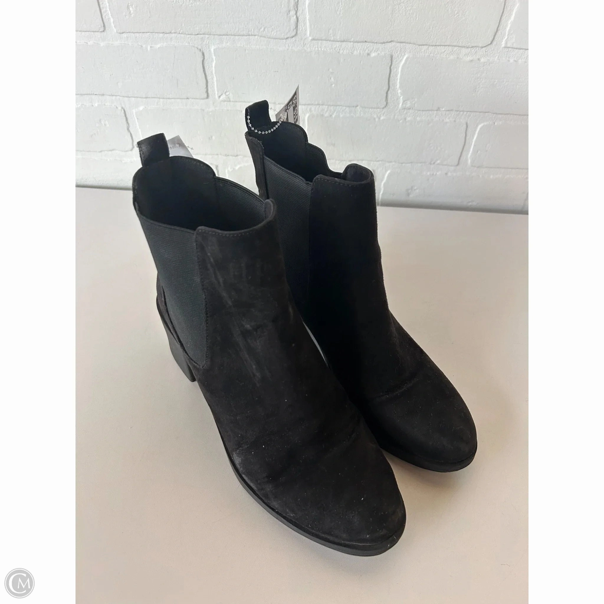 Boots Ankle Heels By Divided In Black, Size: 9.5 Shock Absorbing Mountain Climber Rain Shield