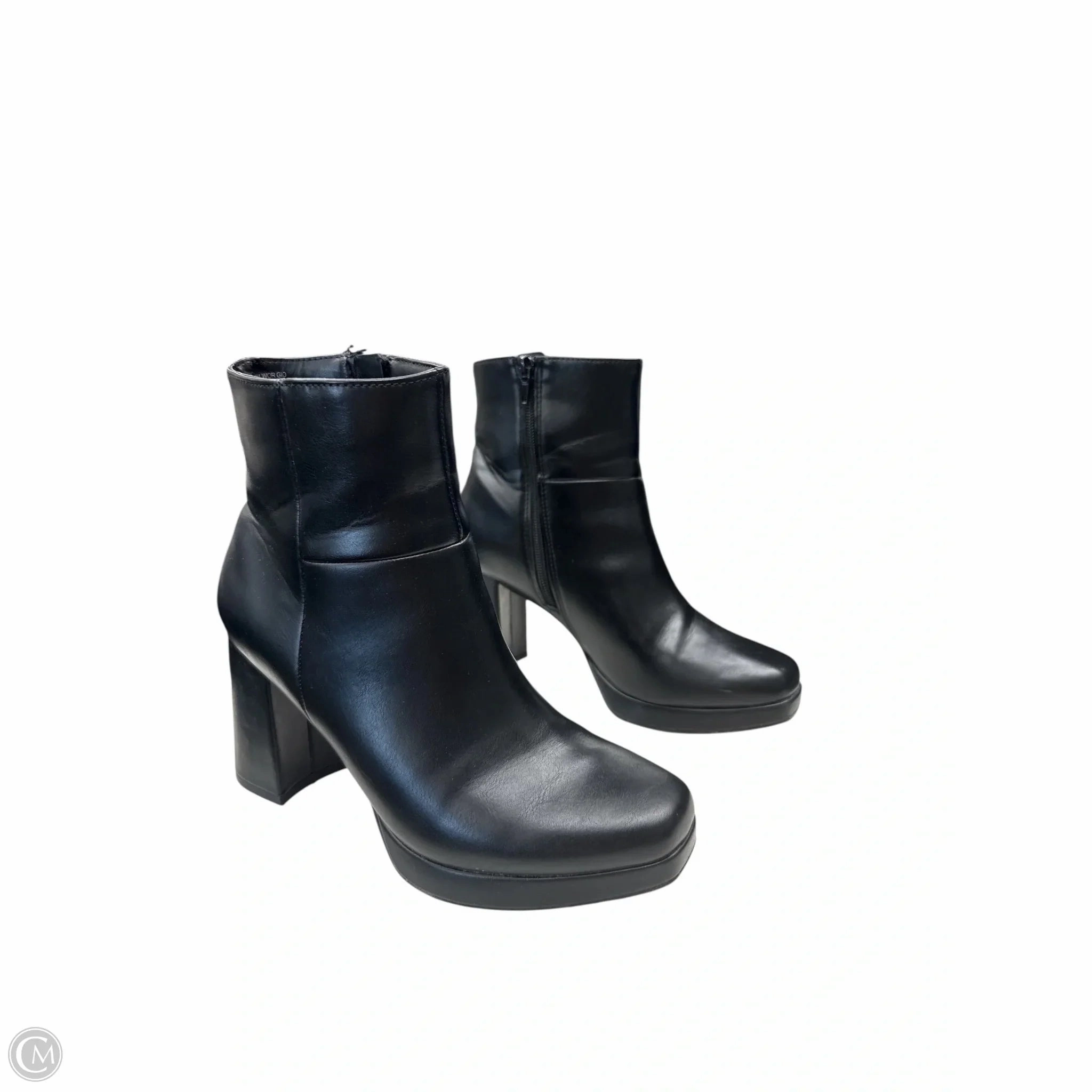 High Quality Waterproof Cold Climate Boots Ankle Heels By Worthington In Black, Size: 7.5
