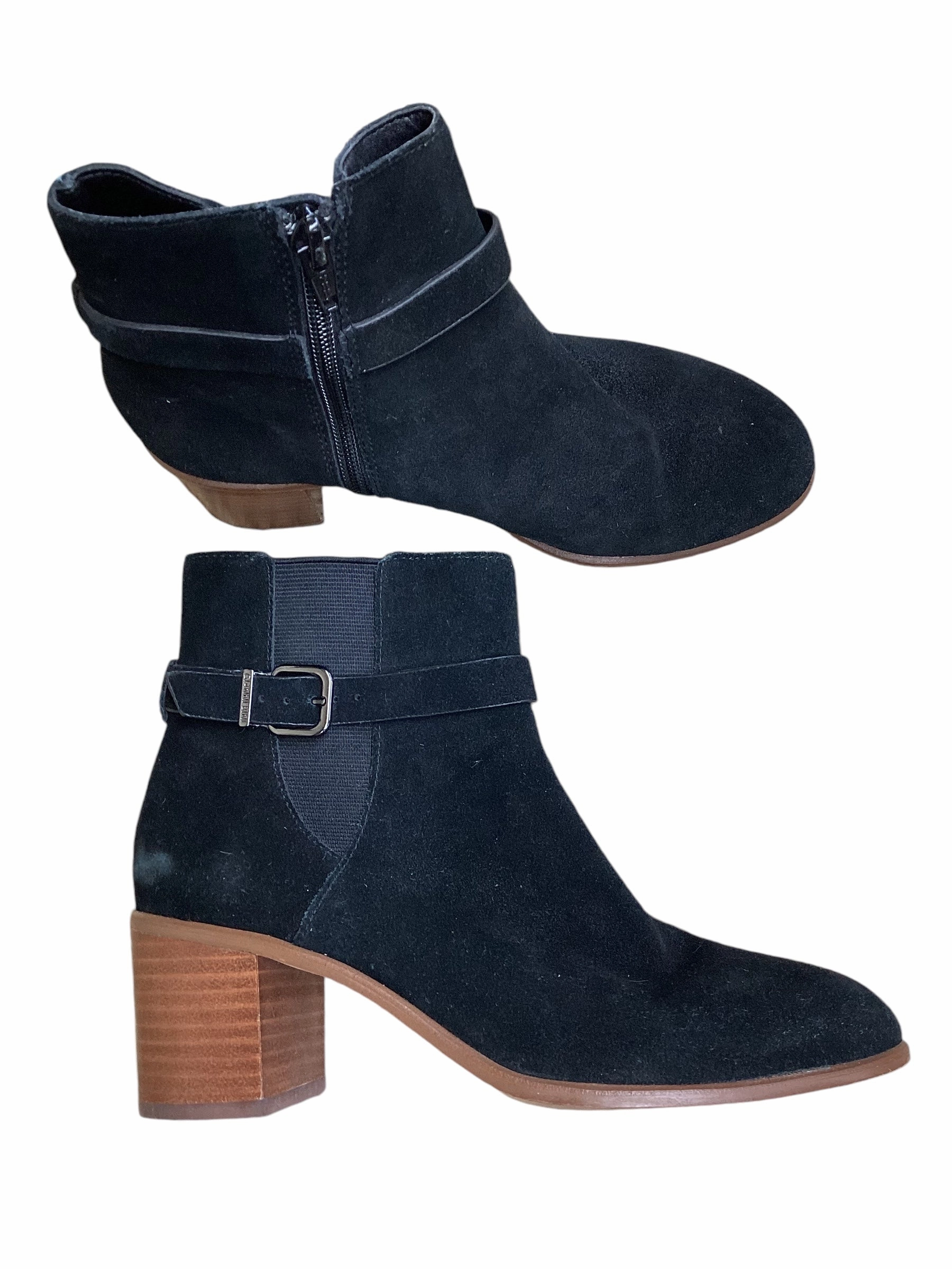 Boots Ankle Heels By Gianni Bini In Black, Size: 6.5 Vintage Vibe Art Gallery
