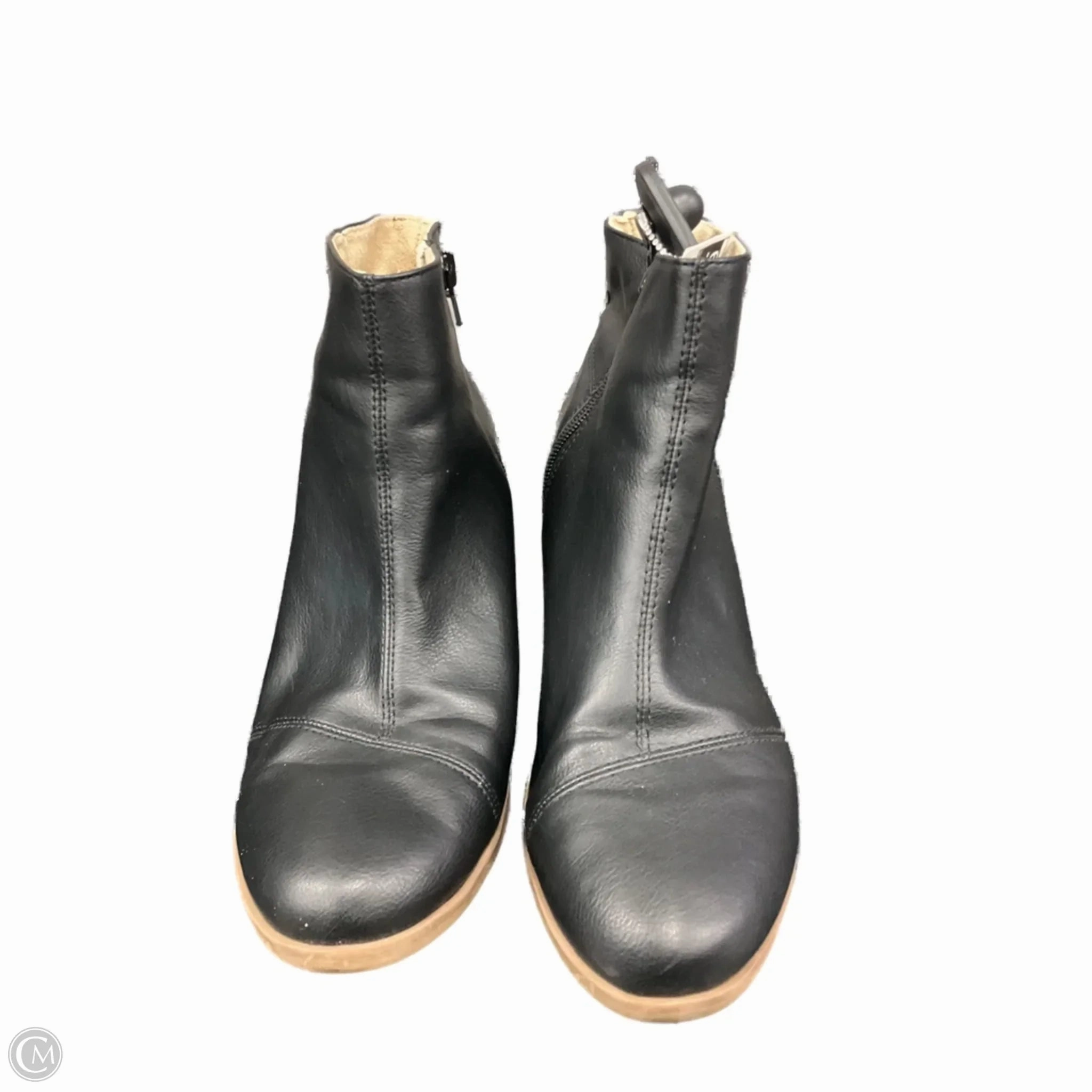 Boots Ankle Heels By Kensie In Black, Size: 9.5 Reinforced Form Mountain Hike Shock Absorbing Morning Walk