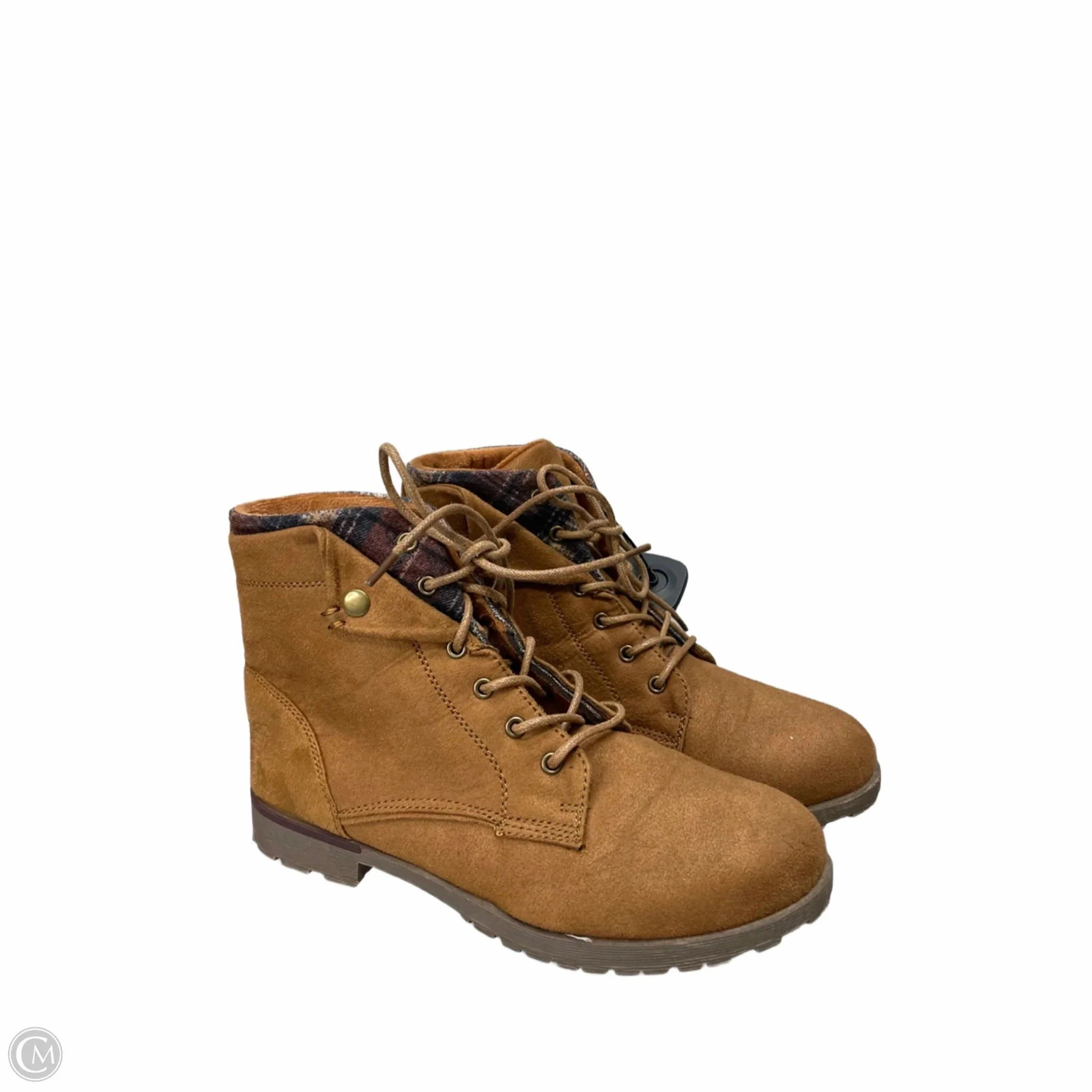 Seamless Comfort Trail Runner Breathable Sole Boots Ankle Heels By Rock And Candy In Brown, Size: 9
