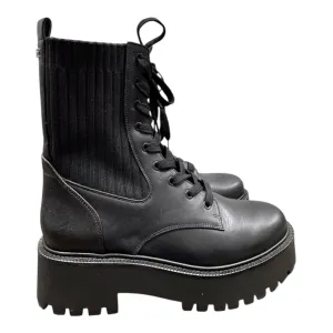Boots Mid-Calf Heels By Sam Edelman In Black, Size:8 Outdoor Trip Chic Appeal