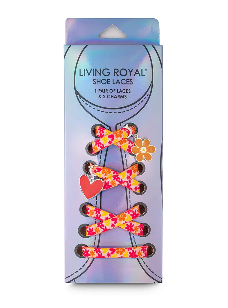 Heart Craze Shoelaces   Charm Set