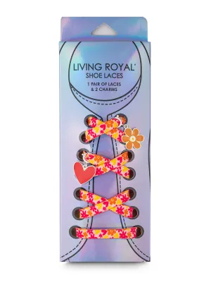 Heart Craze Shoelaces   Charm Set