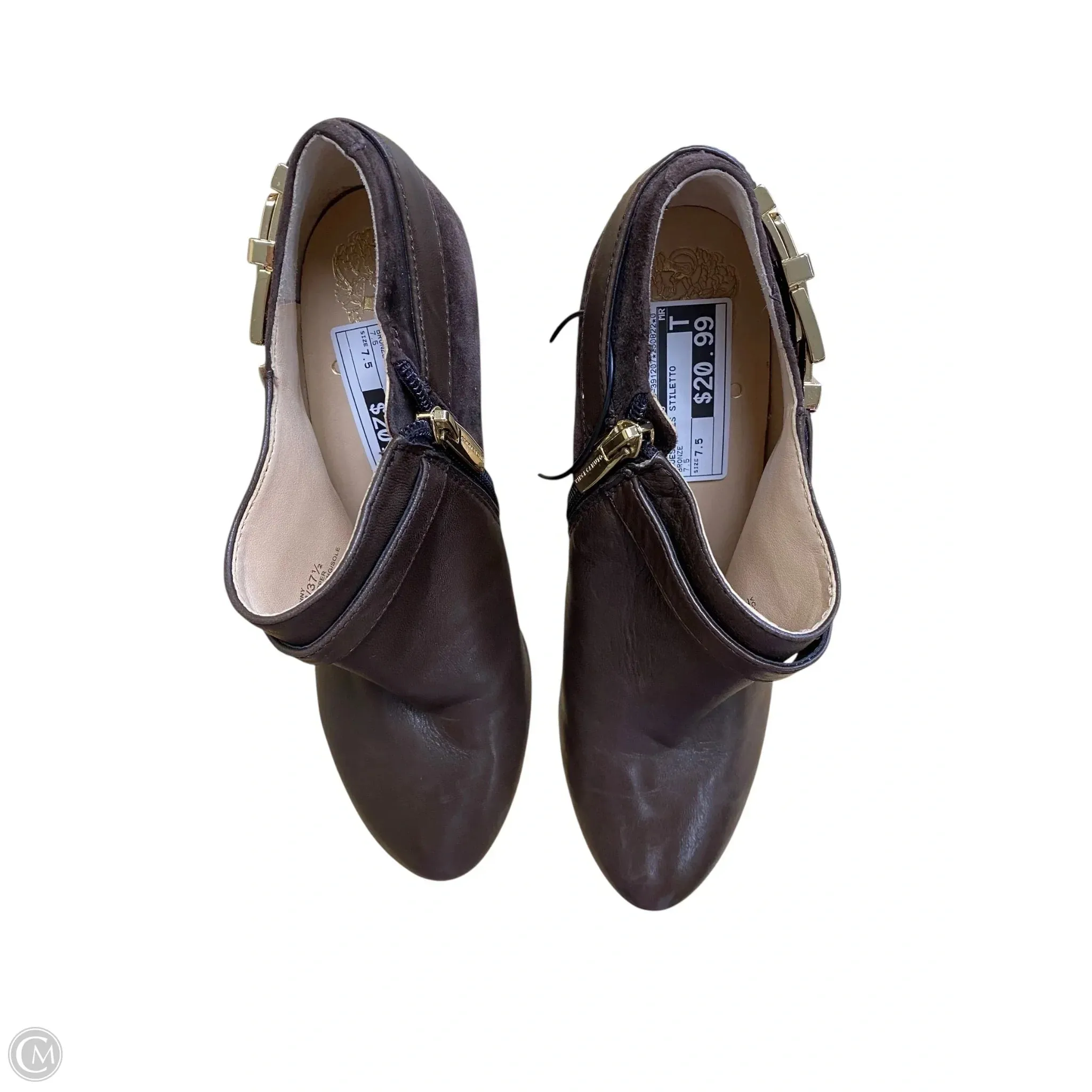 Shoes Heels Stiletto By Vince Camuto In Bronze, Size: 7.5 Bold Wedding Heels