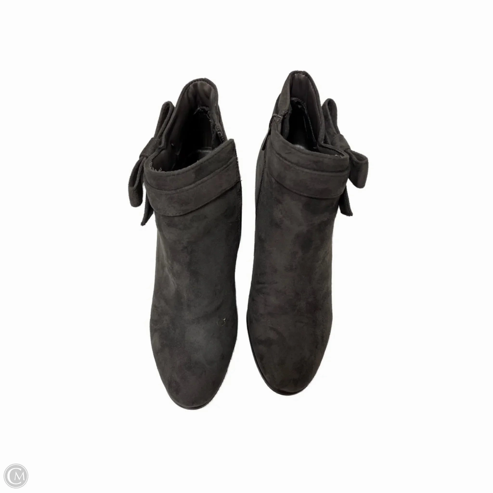 Slip Resistant Rainy Day Commuter Boots Ankle Heels By Impo In Grey, Size: 9