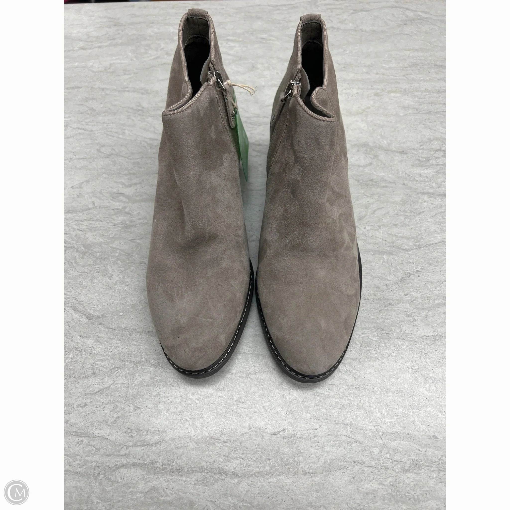 Boots Ankle Flats By Sam Edelman In Grey, Size: 10 Memory Foam Footbed Eco Material Rainy Days