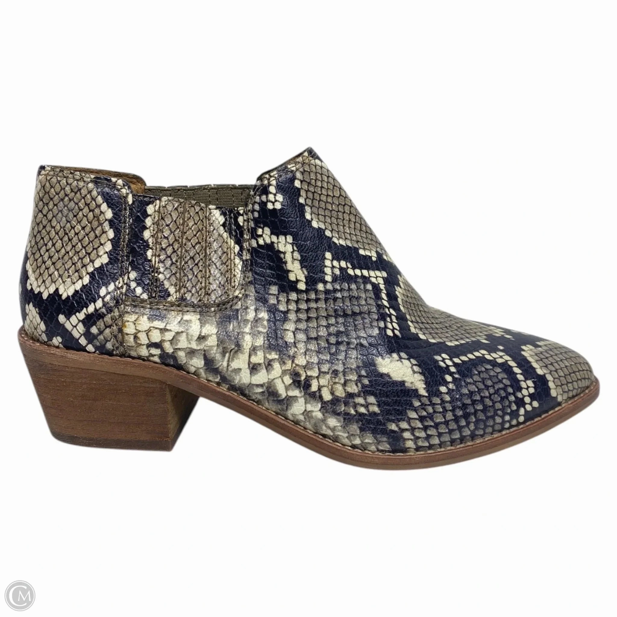 Boots Ankle Heels By Madewell In Snakeskin Print, Size: 7 Sporty Design
