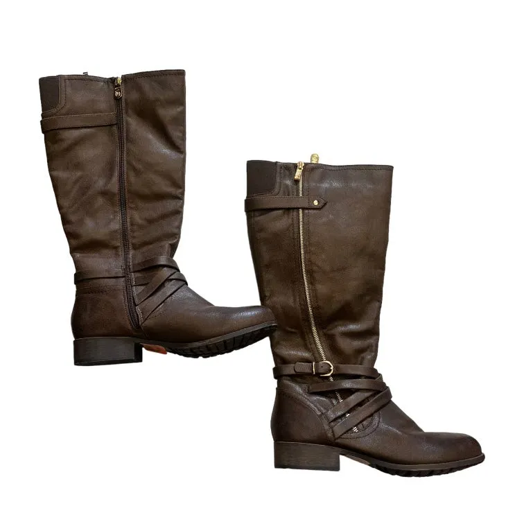 Boots Knee Flats By Clothes Mentor  Size: 10 Winter Glam