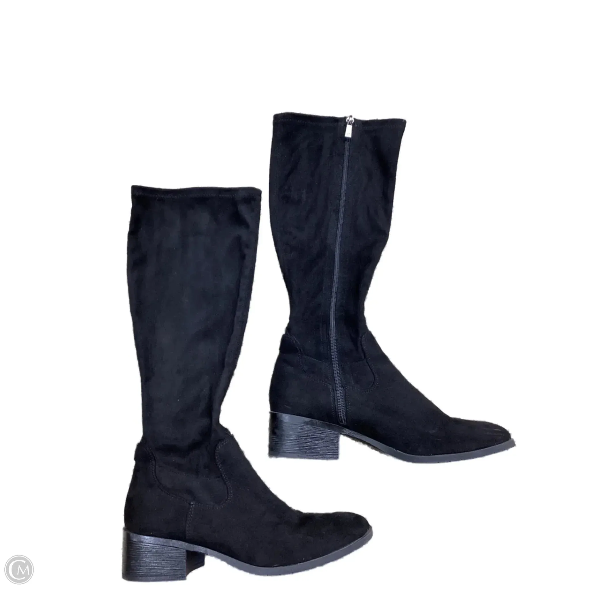 Boots Knee Flats By Kenneth Cole In Black, Size: 8 Comfortable Winter Easy Glamour