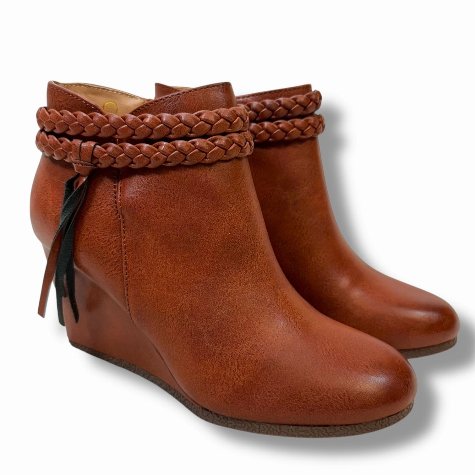 Boots Ankle Flats By CMF In Bronze, Size: 5.5 High Utility High Traction Mountain Climber