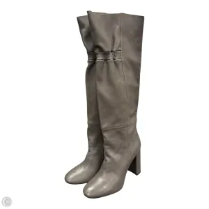 Boots Mid-calf Heels By Botkier In Grey, Size: 8 City Chicwear