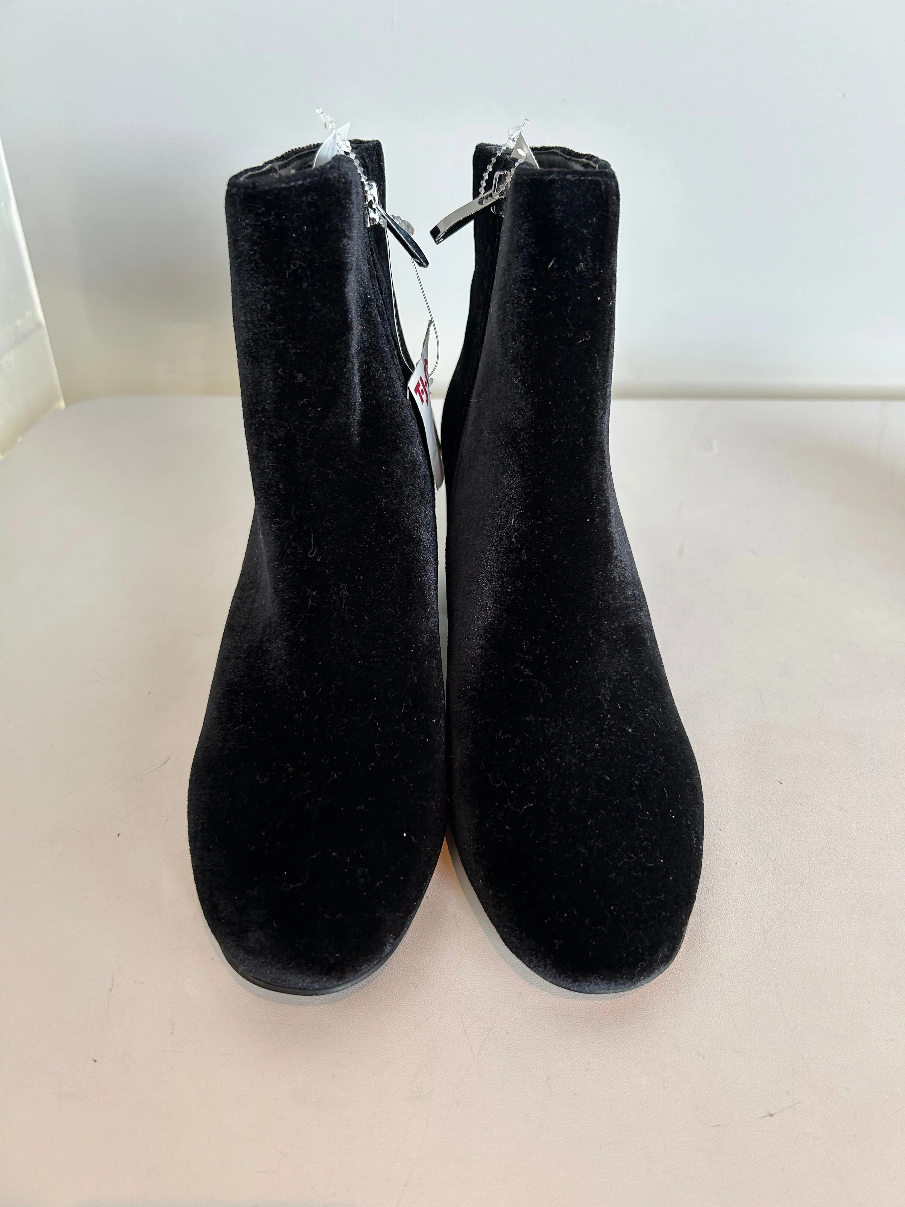 Boots Mid-calf Heels By Franco Sarto In Black, Size: 7 All Purpose