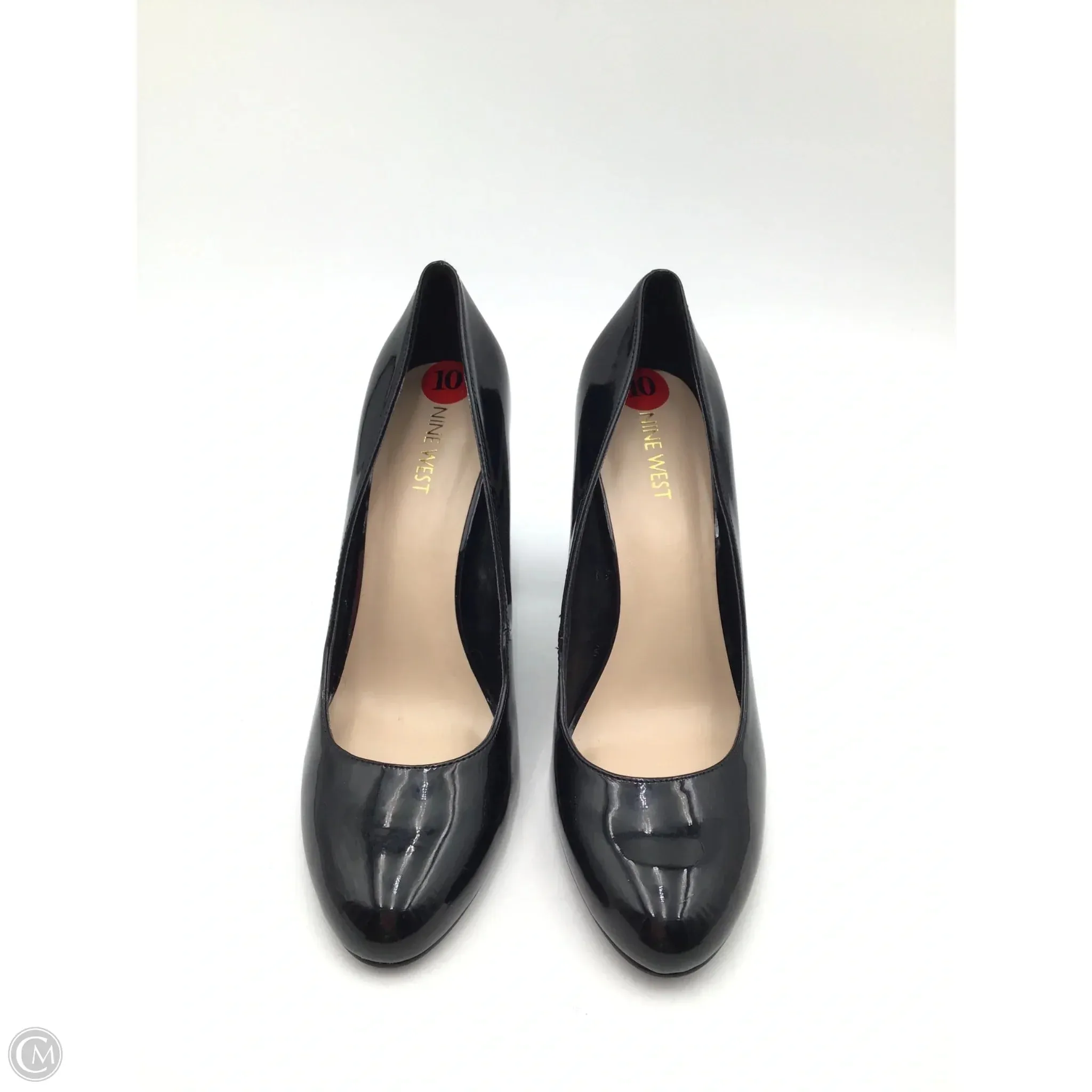 Heel Support Shoes Heels Block By Nine West In Black, Size: 10