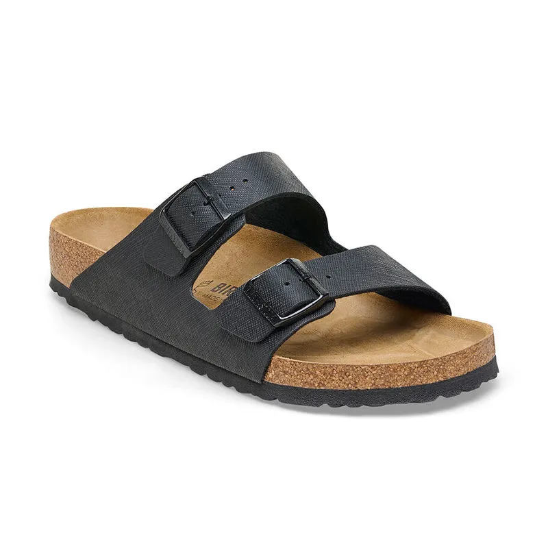 Unisex Appeal Breathable straps Men's Arizona Saffiano Black Birko-Flor