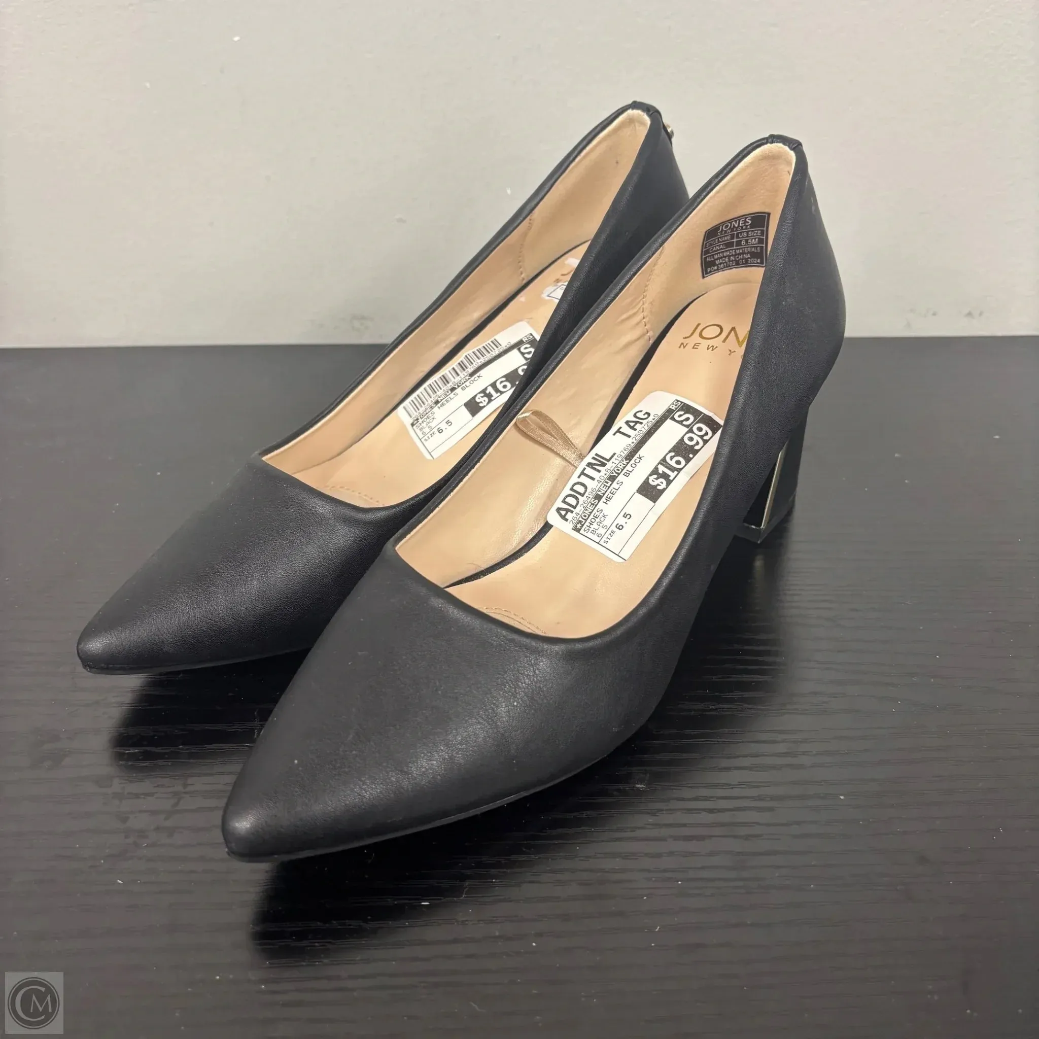Good Traction Shoes Heels Block By Jones New York In Black, Size: 6.5
