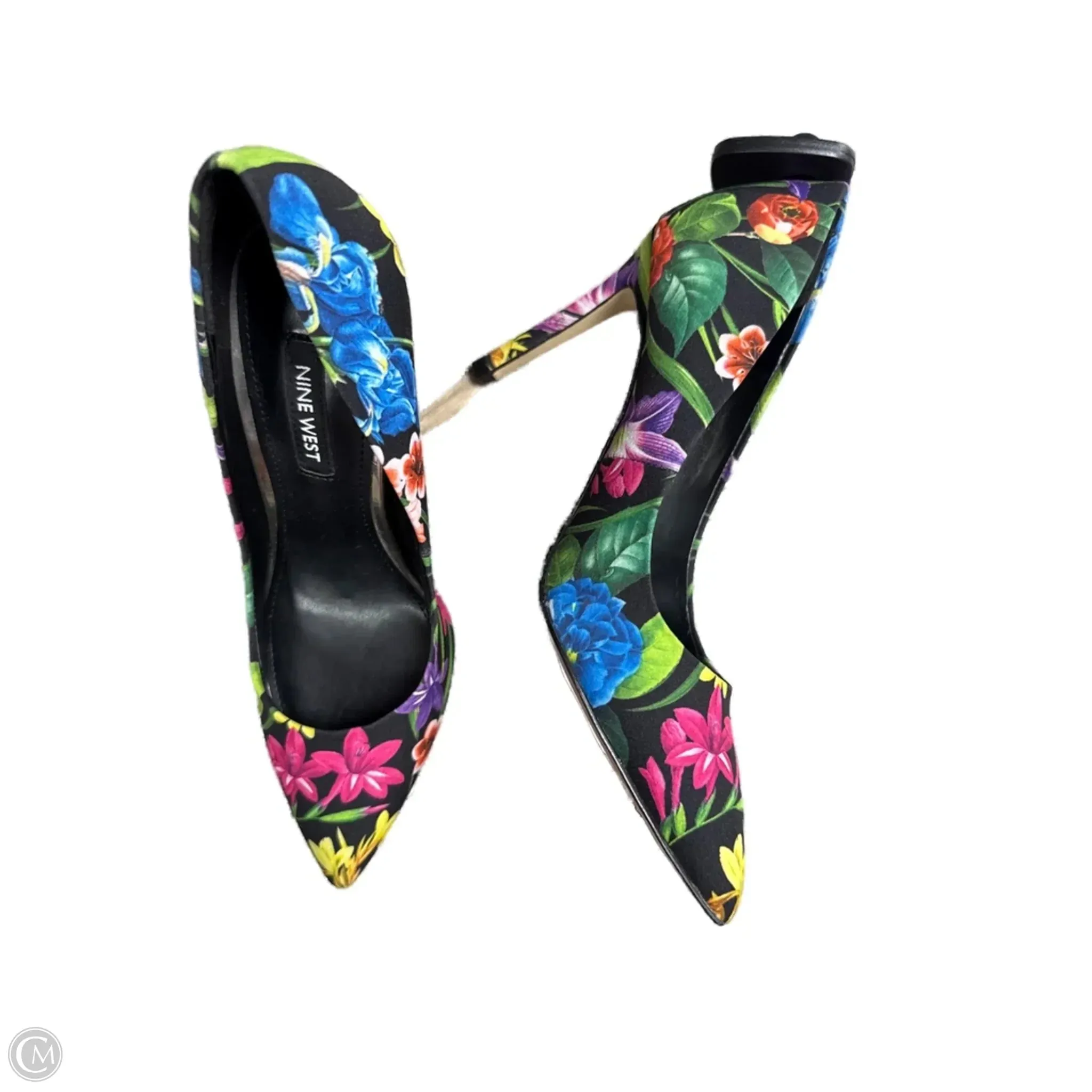 anti static Shoes Heels Stiletto By Nine West Apparel In Black & Pink, Size: 5