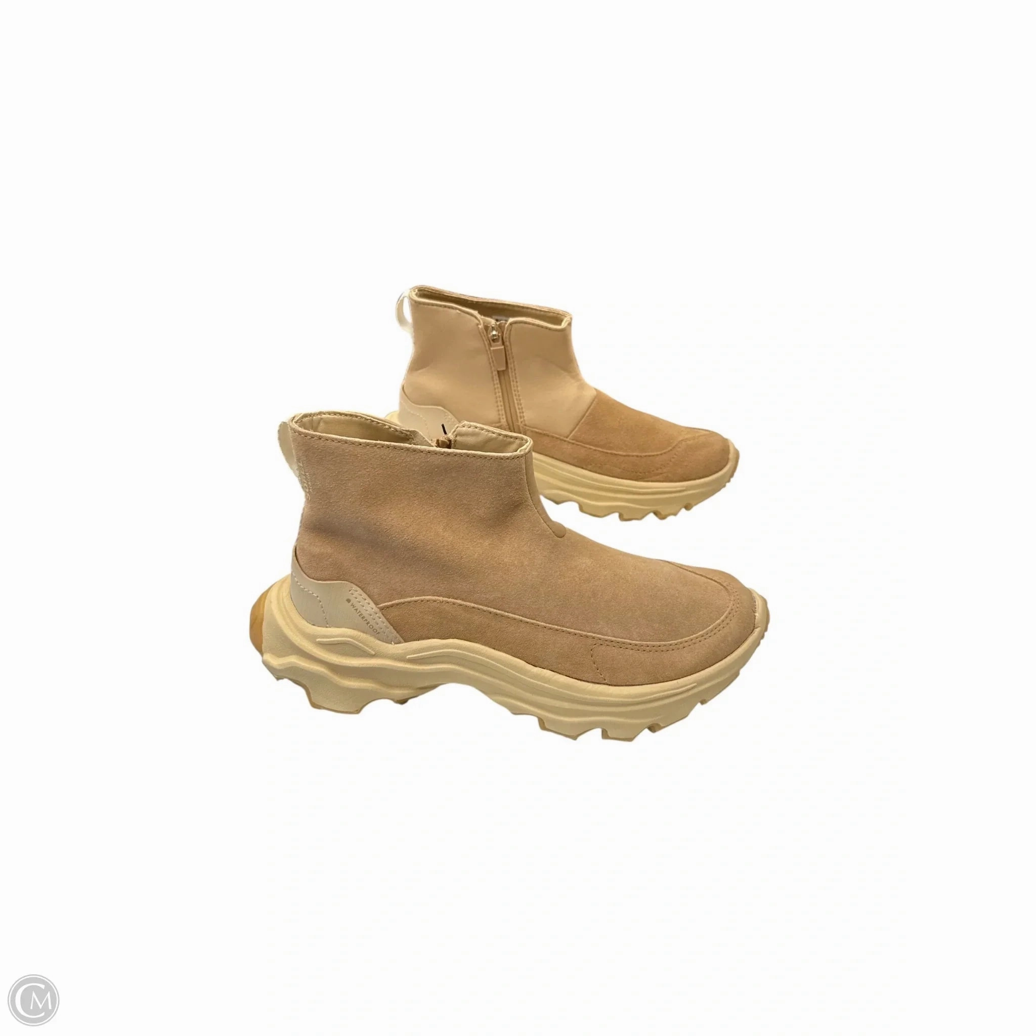 Rodeo Event Grippy Outsole Adventure Seeker Boots Ankle Heels By Sorel In Tan, Size: 8