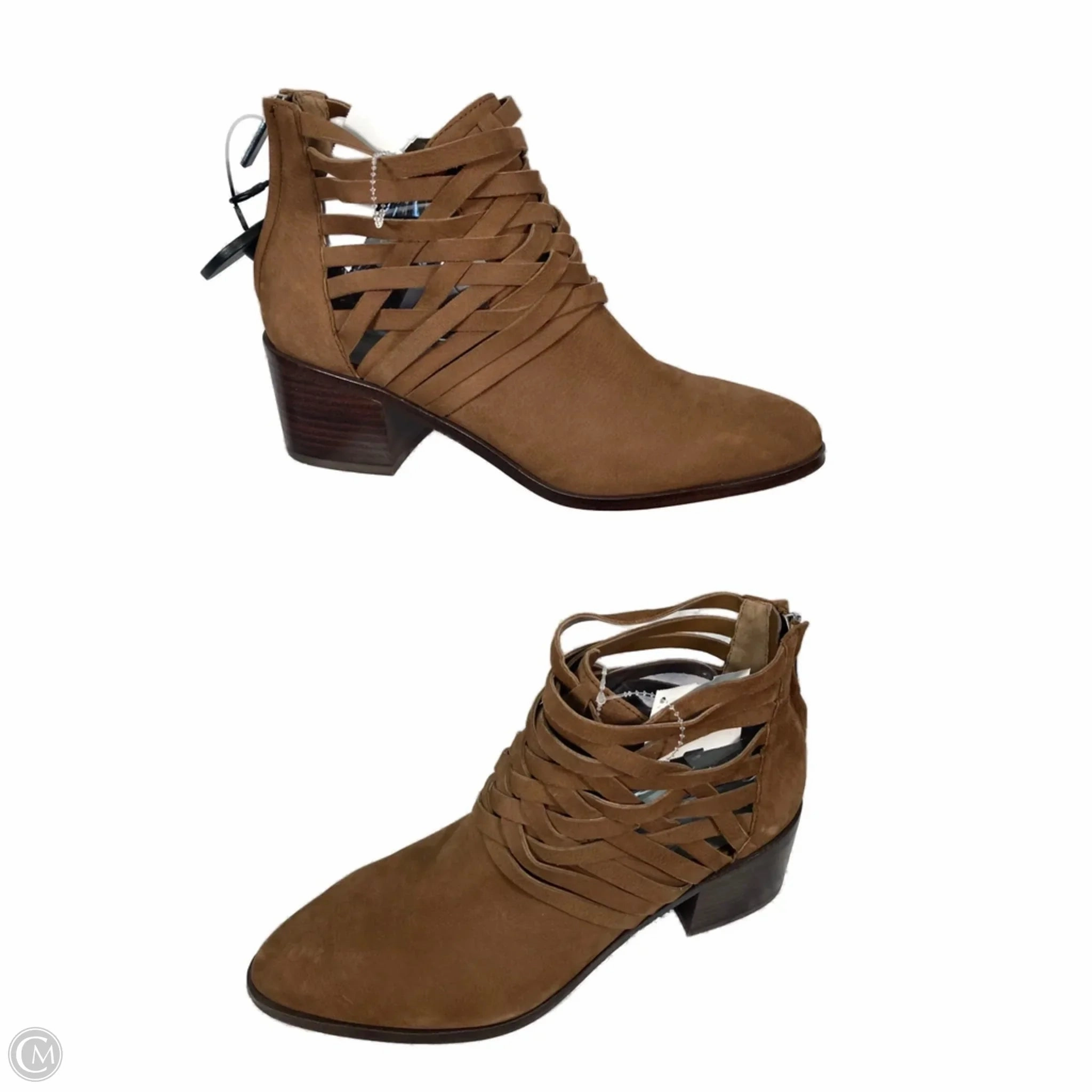 Boots Ankle Heels By 1.state In Brown, Size: 10 Eco Material Rural Traveler Leather