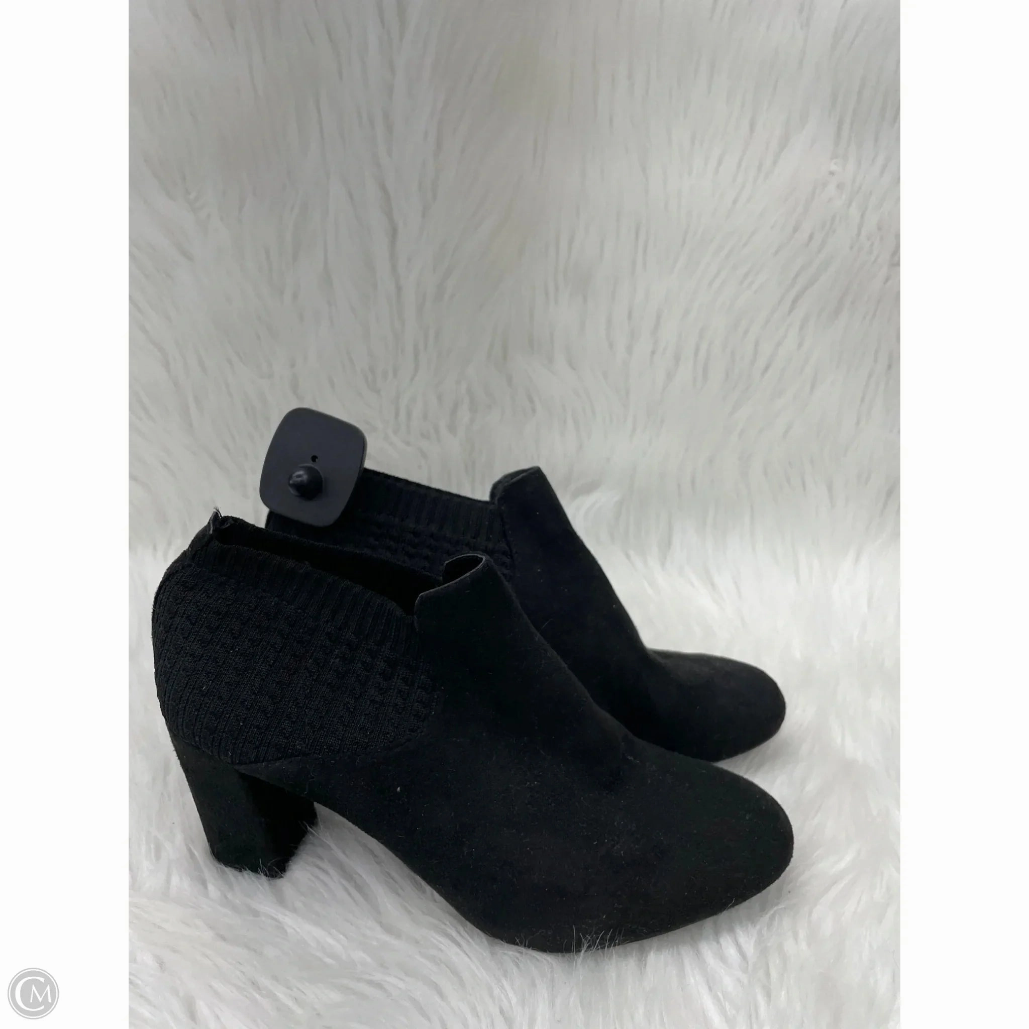 Flexible Frame Snowy Path Boots Ankle Heels By Impo In Black, Size: 7.5