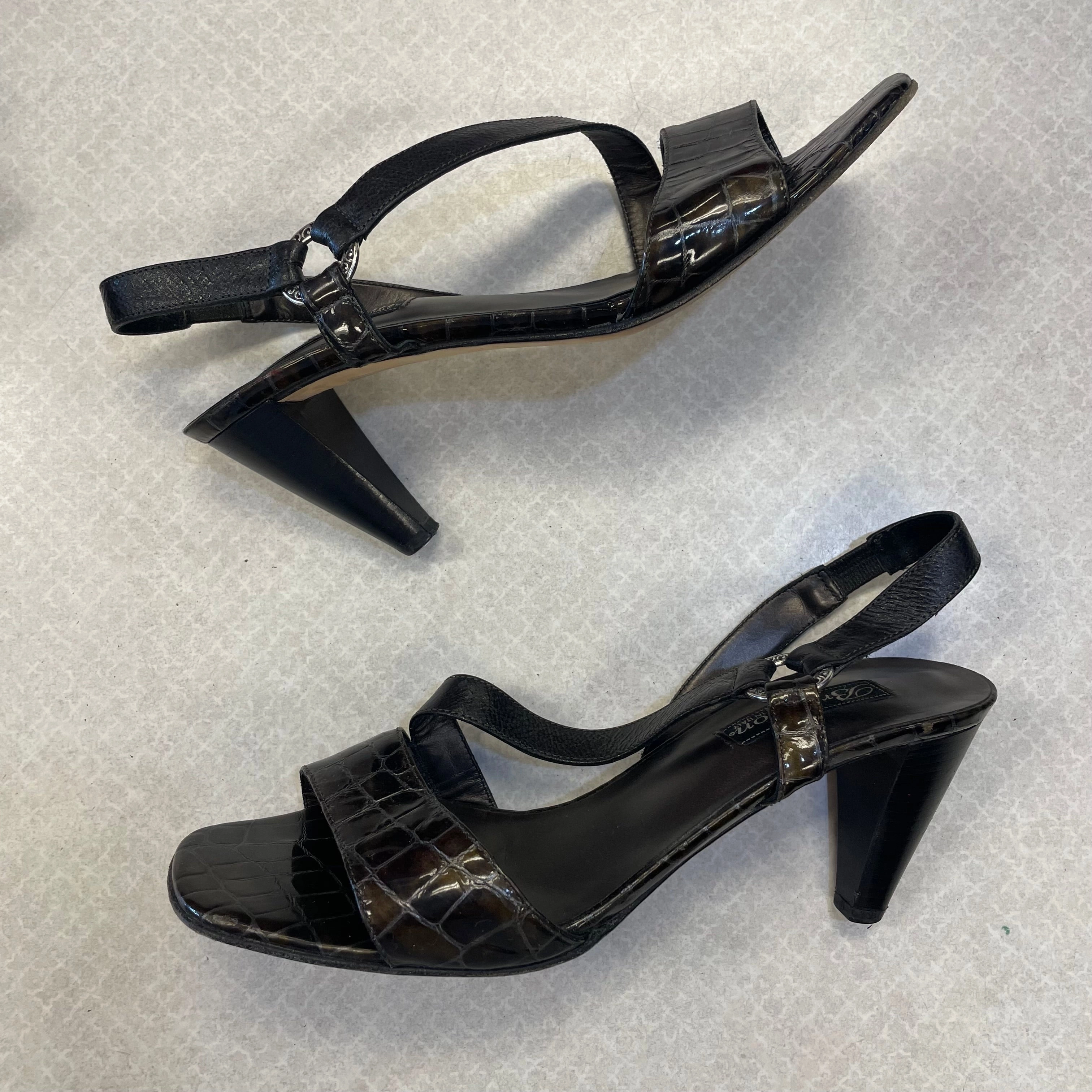 Wedding Sandals Lightweight Sole Shoes Heels Stiletto By Brighton In Brown, Size: 9