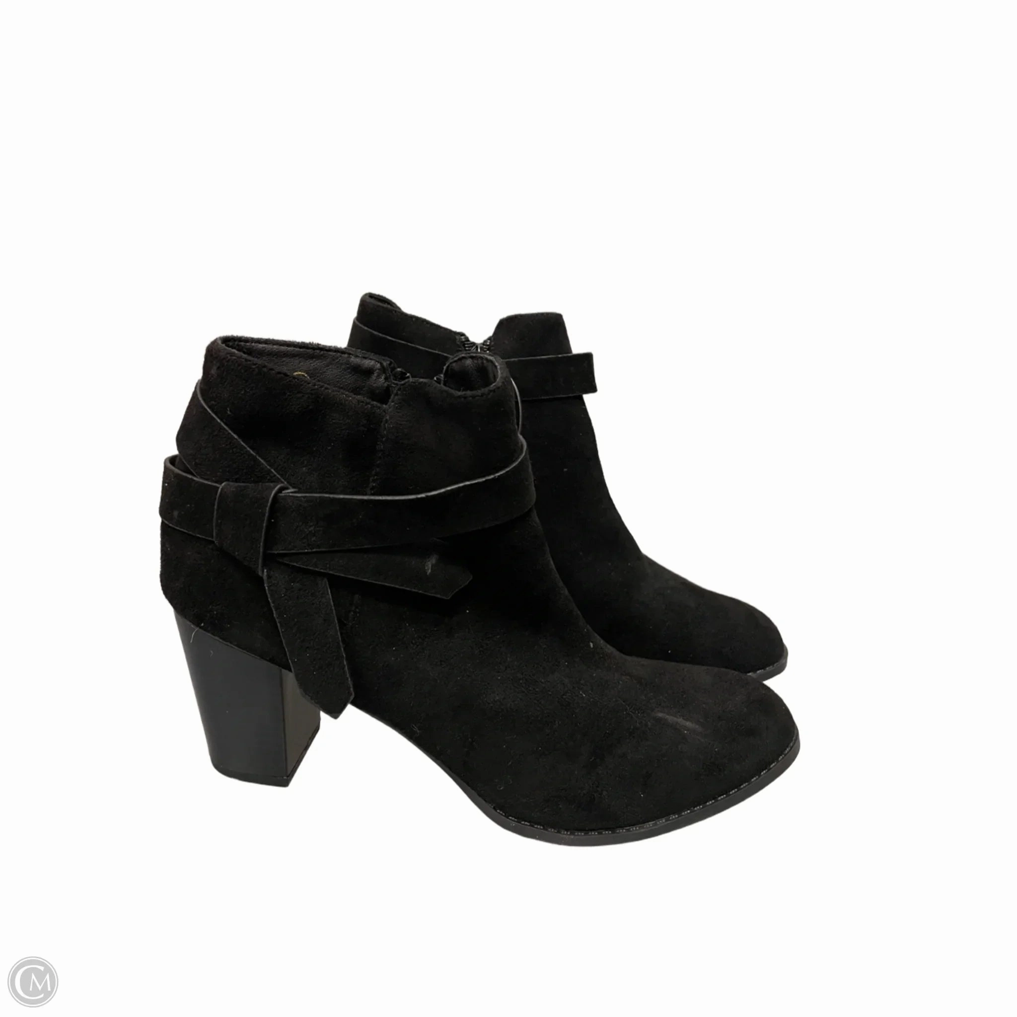 Boots Ankle Heels By Clothes Mentor In Black, Size: 9.5 Smooth Style Comfortable Design