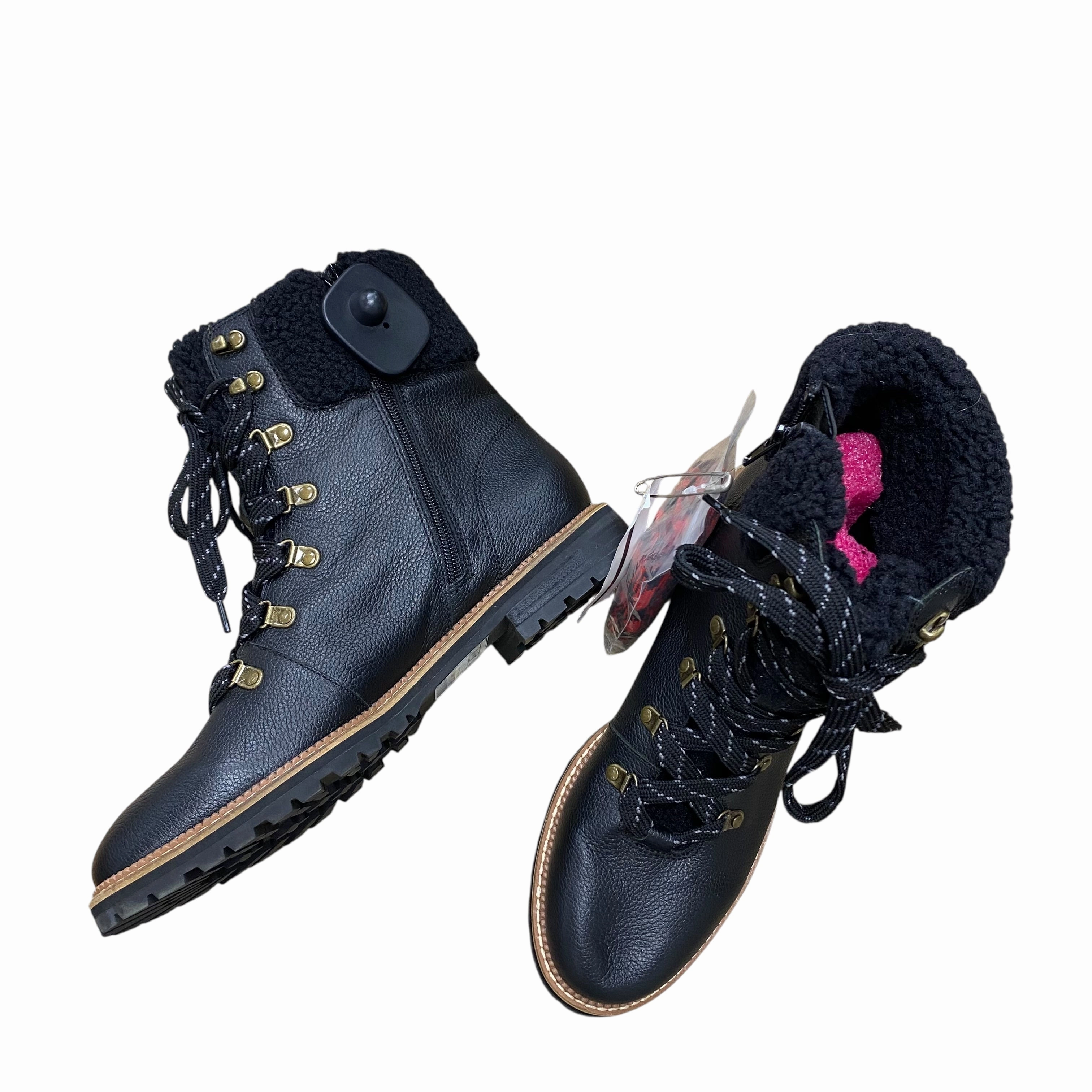 Boots Ankle Flats By Lands End In Black, Size:9 Chill Weather