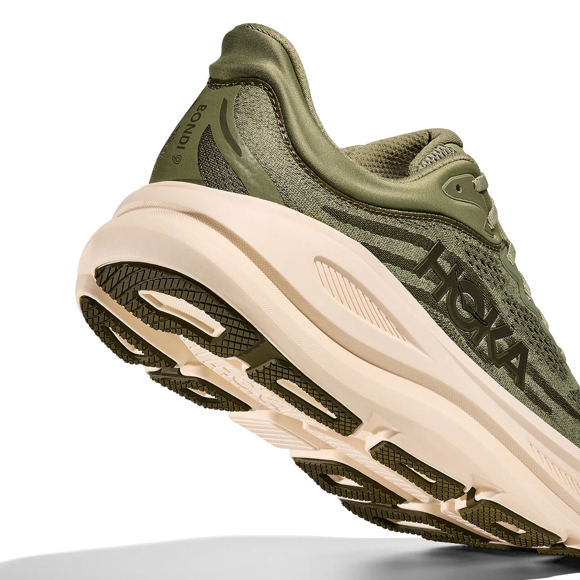 Hoka Mens Bondi 9 Shoes Arch Support Systems Comfortable Energy Return