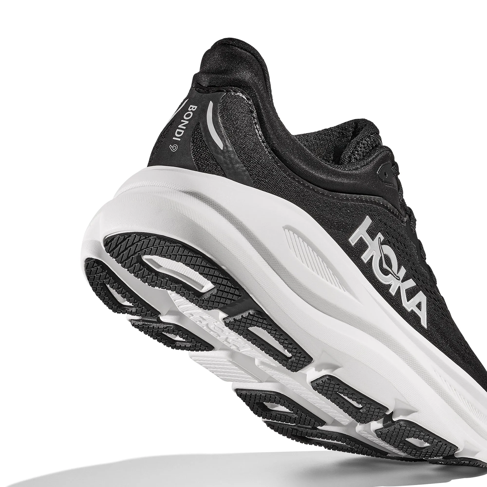 Hoka Mens Bondi 9 Shoes Stability assistance Anatomical Lace Guides