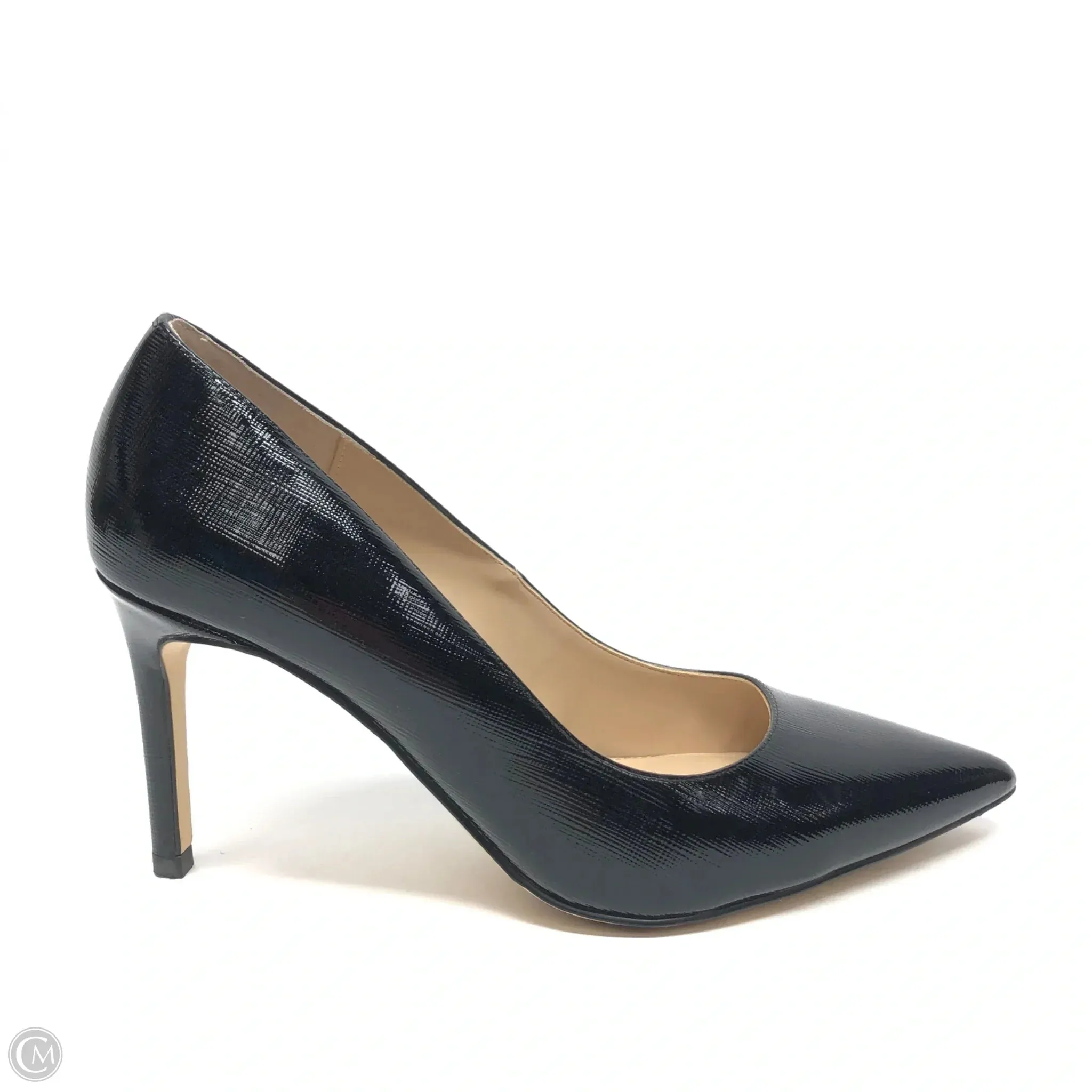 Shoes Heels Stiletto By White House Black Market In Black, Size: 6.5 Metallic Heels Supportive Footbed