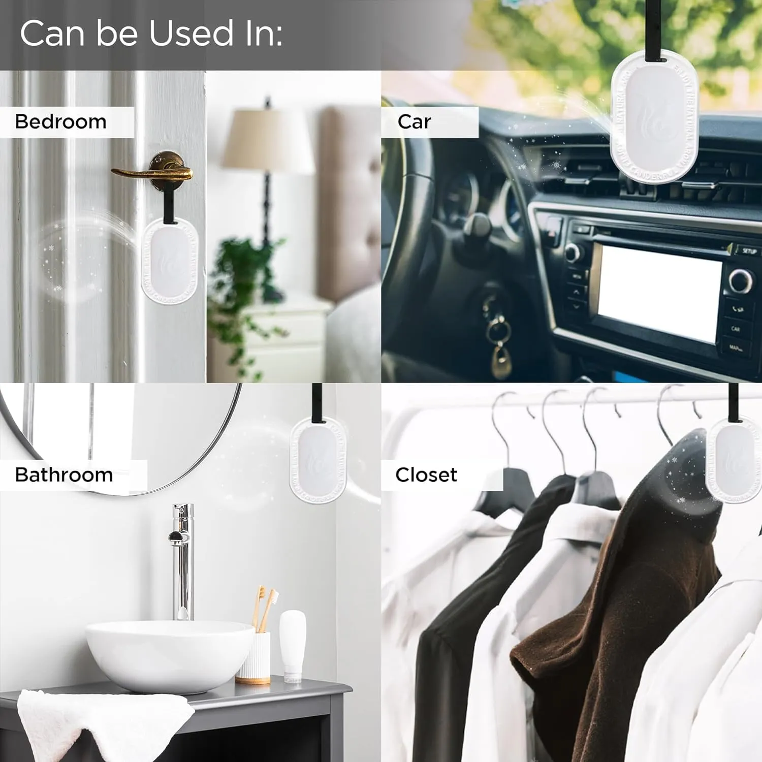 Homestic Wax Air Wardrobe Freshener | Pack of 2 | White- Cologne Fragrance | 45g Each -Lasts Up to 6 Months | Air Freshener for Home Drawer Closet Cars Wardrobe | Natural and Eco Friendly