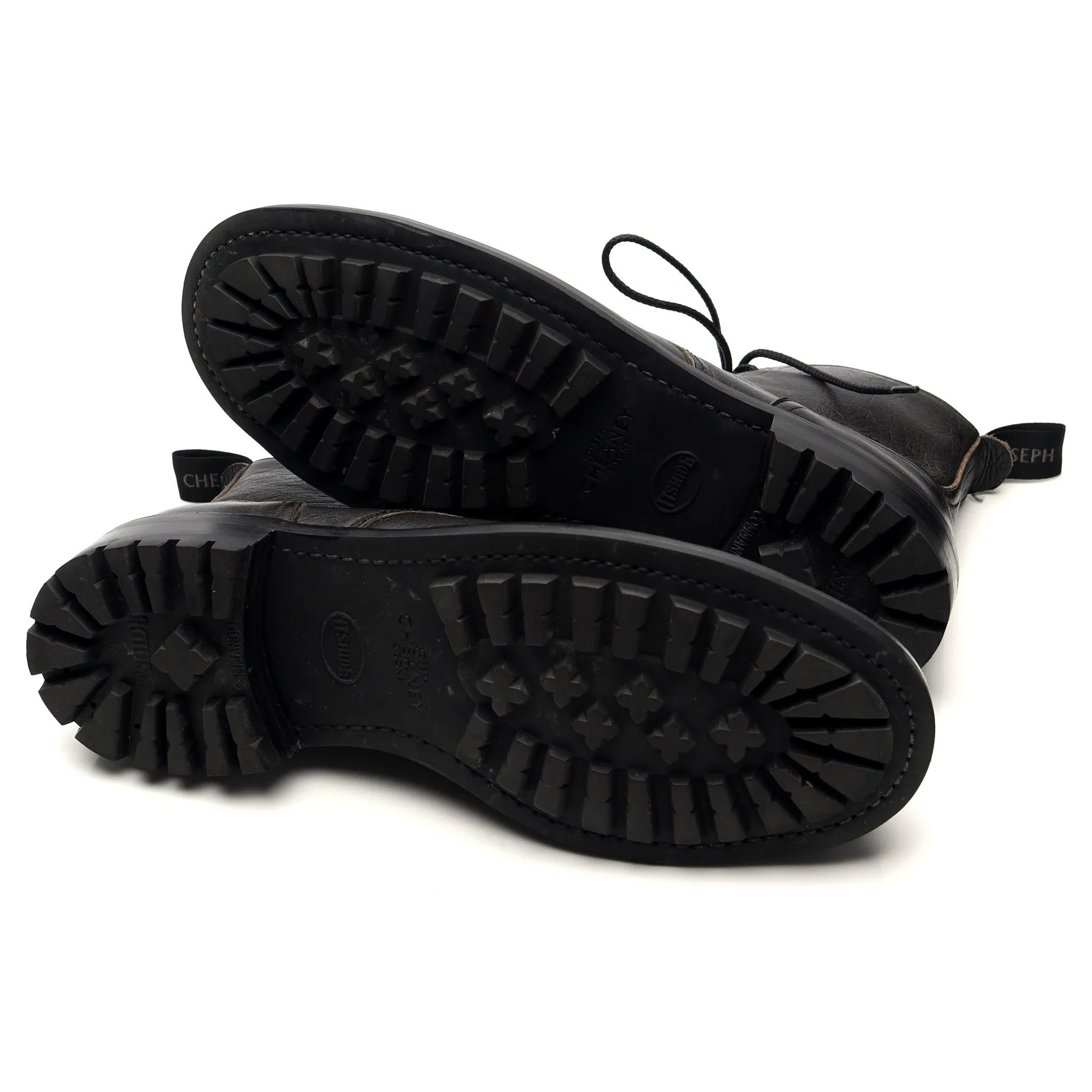 'Hurricane' Black Kudu Leather Boots UK 8 F