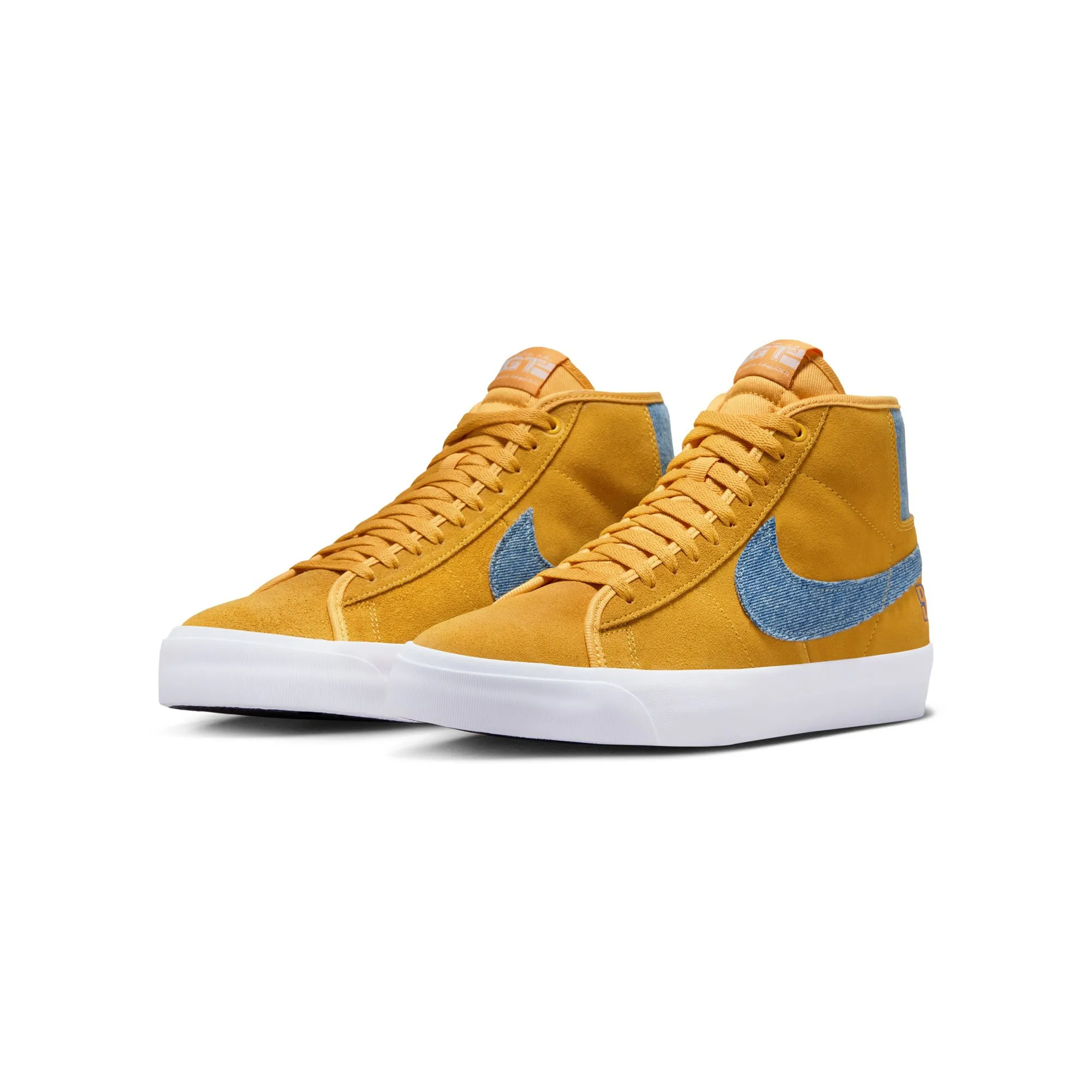 Nike SB Mens Zoom Blazer Mid Pro GT Shoes running in a bike lane area shoes Vegan