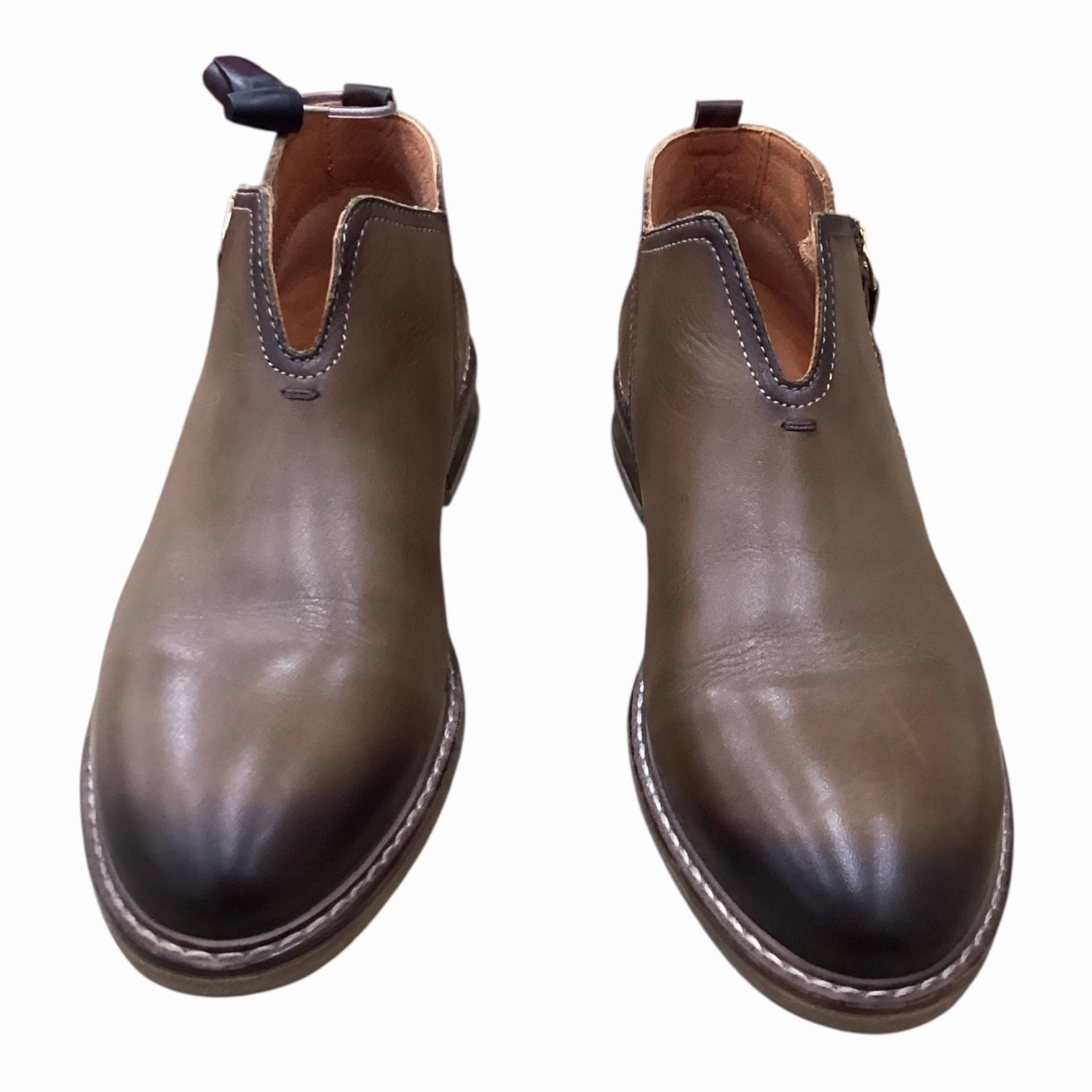 Boots Ankle Flats By Cmb In Brown, Size:8.5 Flexible Frame River Crossing